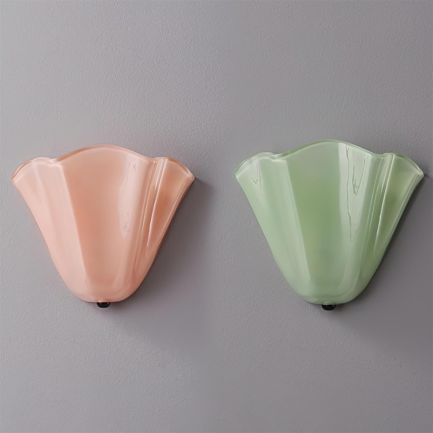 Corala Applique Murale Verre Pastel Forme Ventilateur - Neutralighting