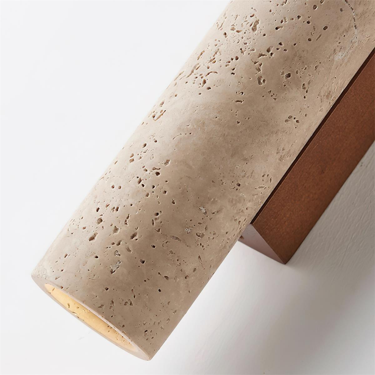 Lunaro Applique Murale Travertin Grande Minimaliste - Neutralighting