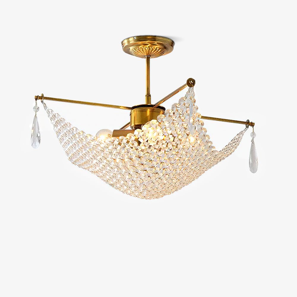 Lustra Chandelier avec Fils de Cristal et Cristal - Neutralighting