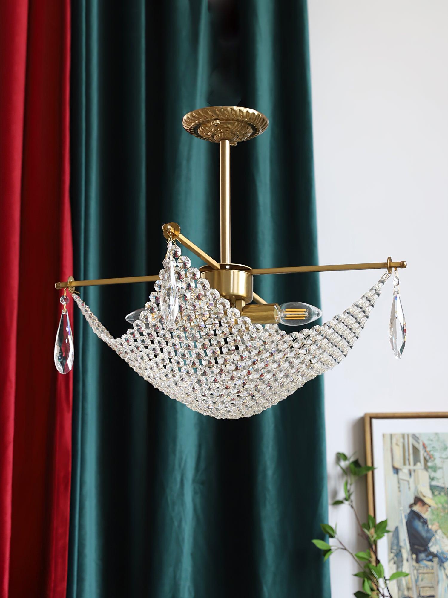 Lustra Chandelier avec Fils de Cristal et Cristal - Neutralighting
