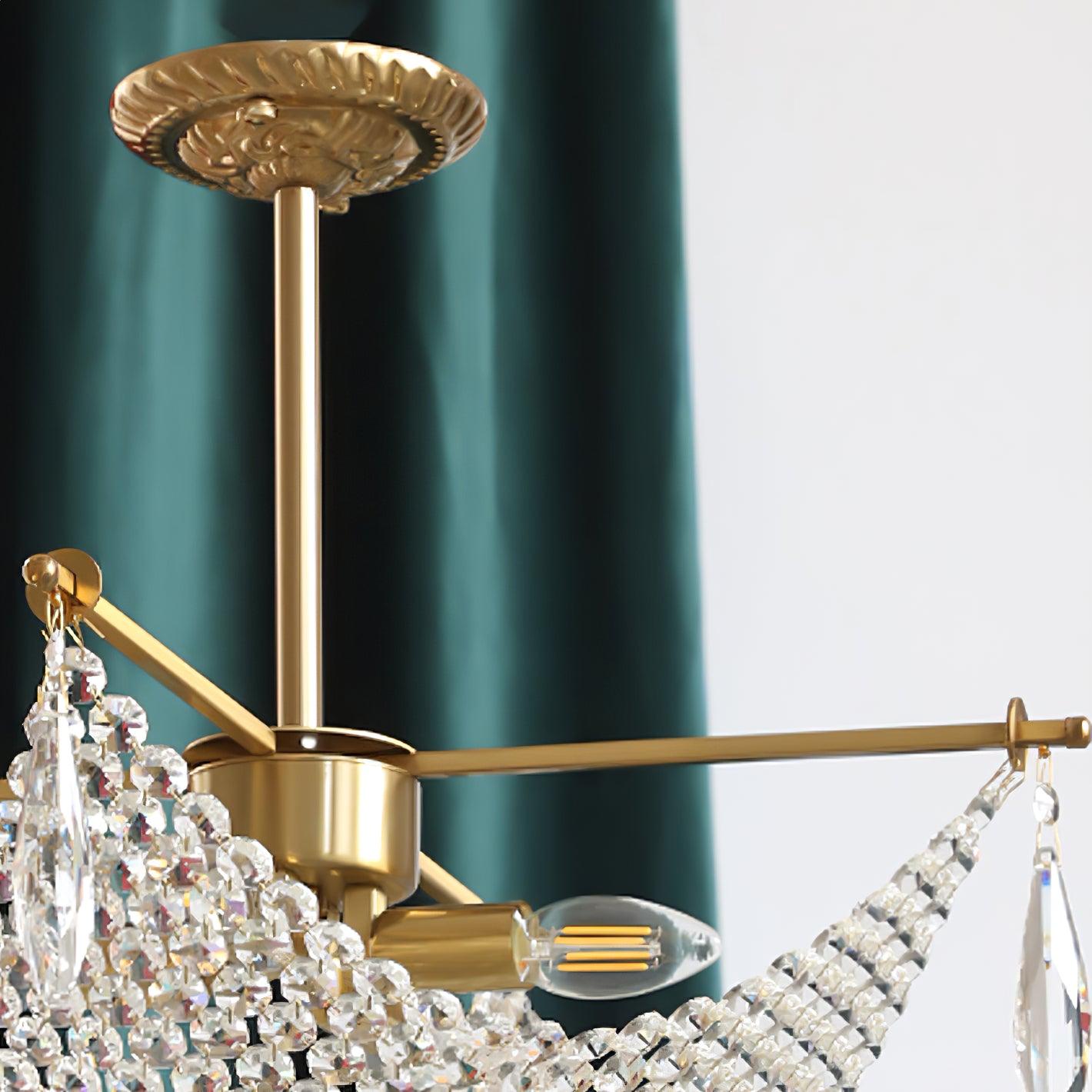 Lustra Chandelier avec Fils de Cristal et Cristal - Neutralighting