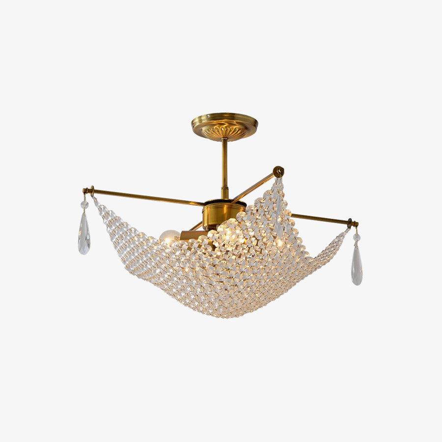Lustra Chandelier avec Fils de Cristal et Cristal - Neutralighting
