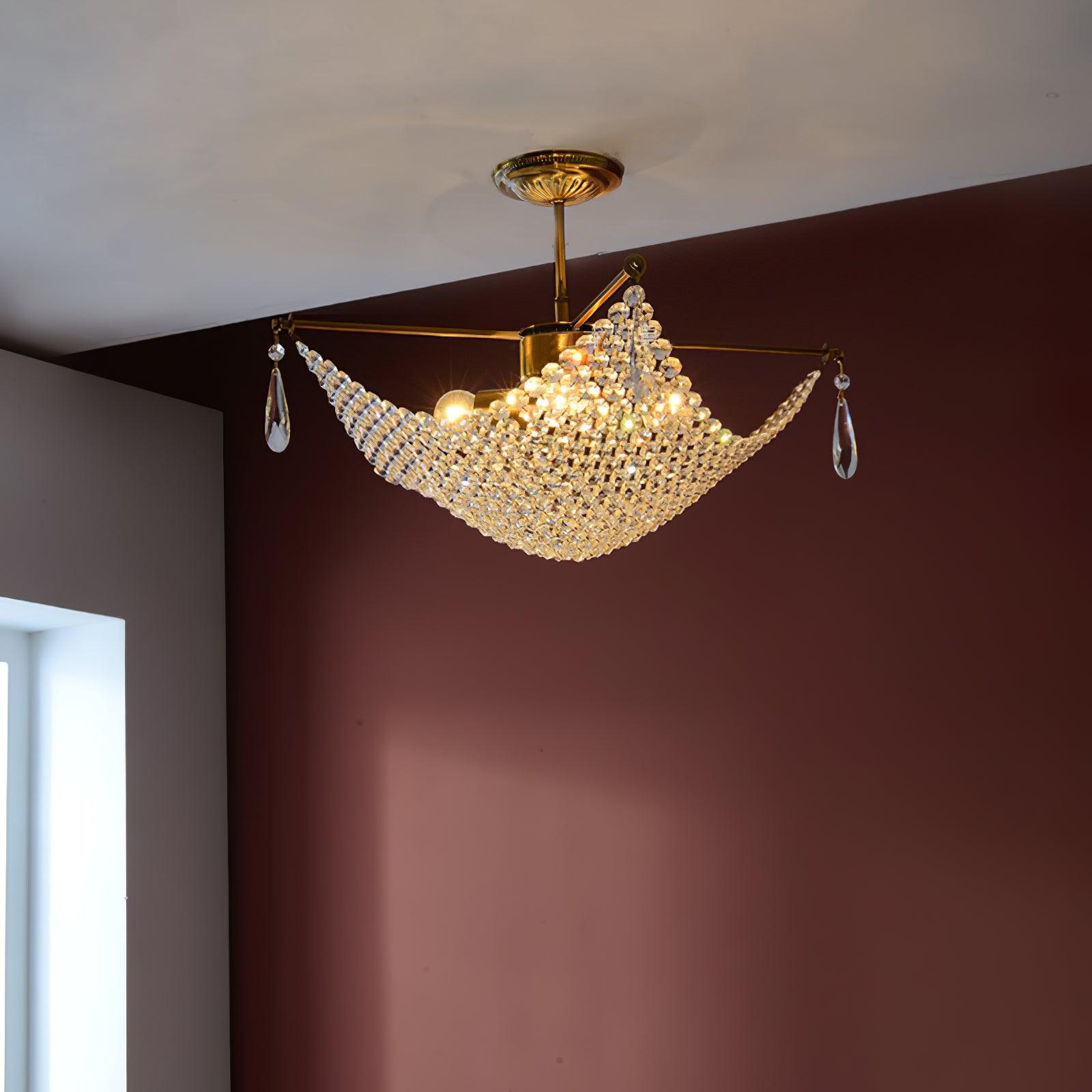 Lustra Chandelier avec Fils de Cristal et Cristal - Neutralighting