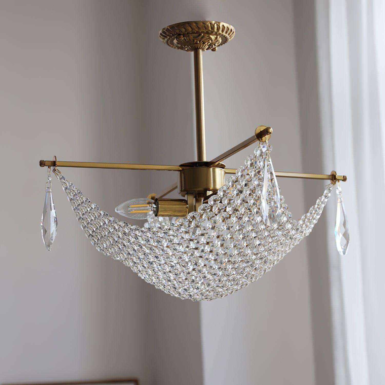 Lustra Chandelier avec Fils de Cristal et Cristal - Neutralighting
