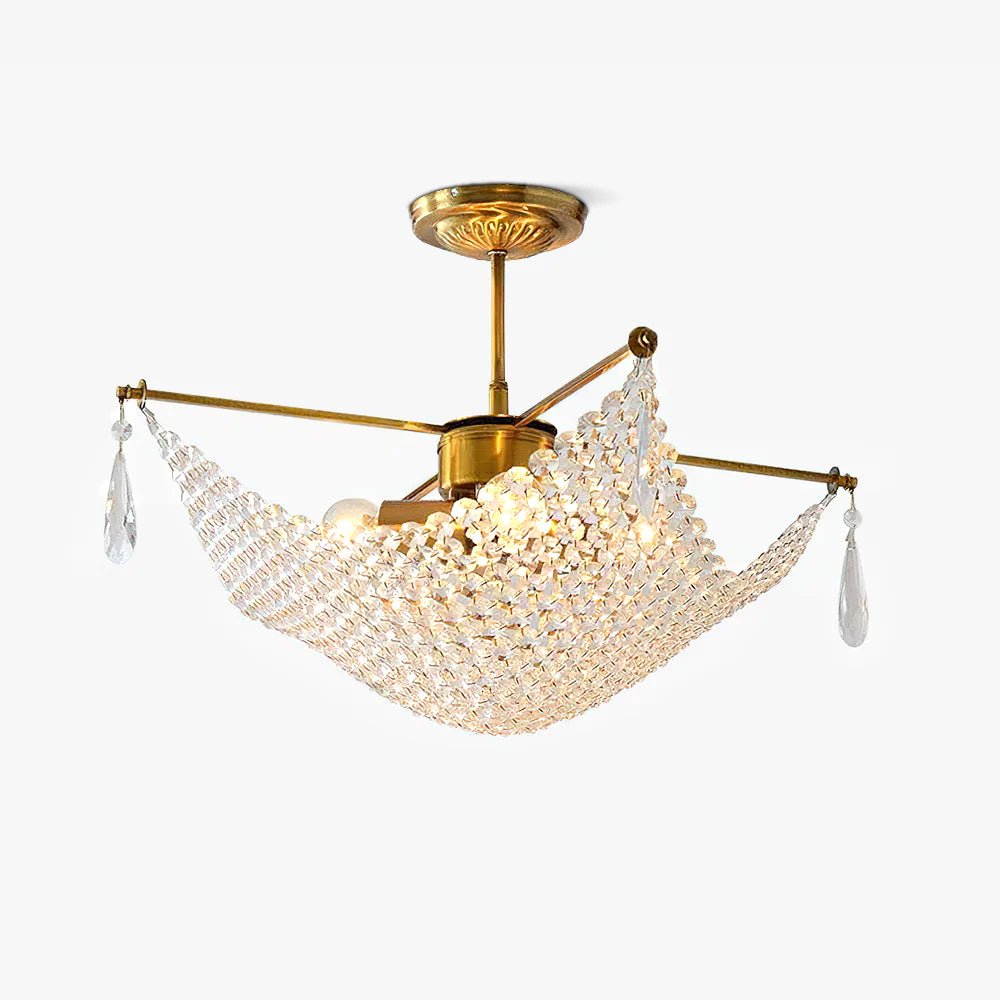 Lustra Chandelier avec Fils de Cristal et Cristal - Neutralighting