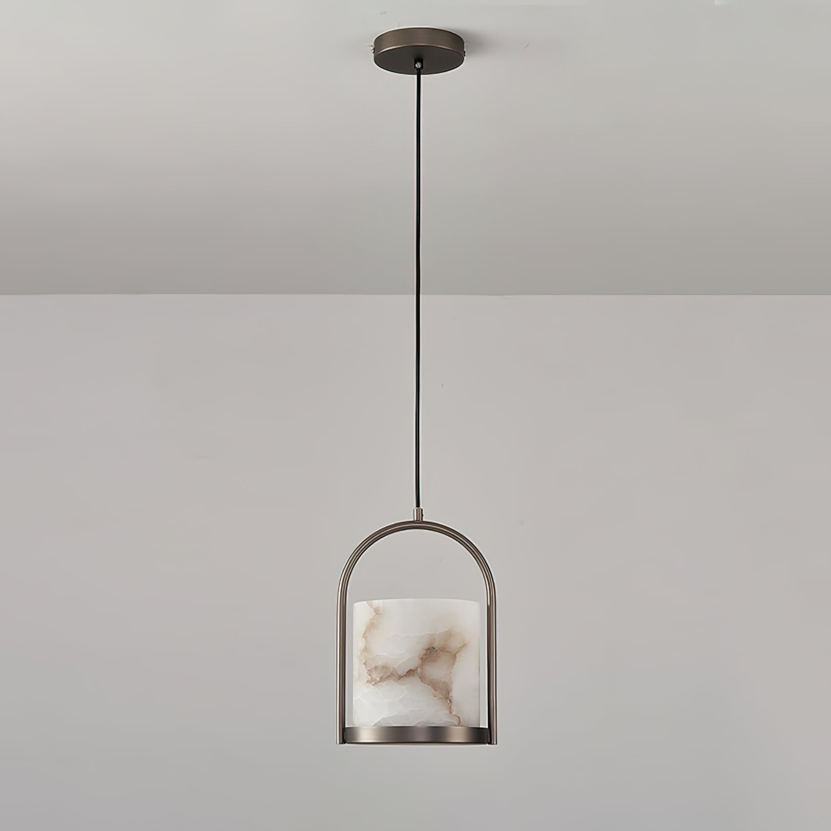 Jewel Lampe Pendante En Métal Laiton Et Albâtre Minimaliste Moderne - Neutralighting