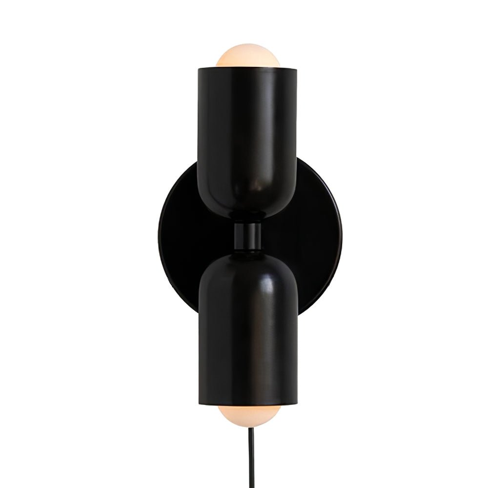 Lustra Wall Lamp Green Black Minimalist Plug-In - Neutralighting