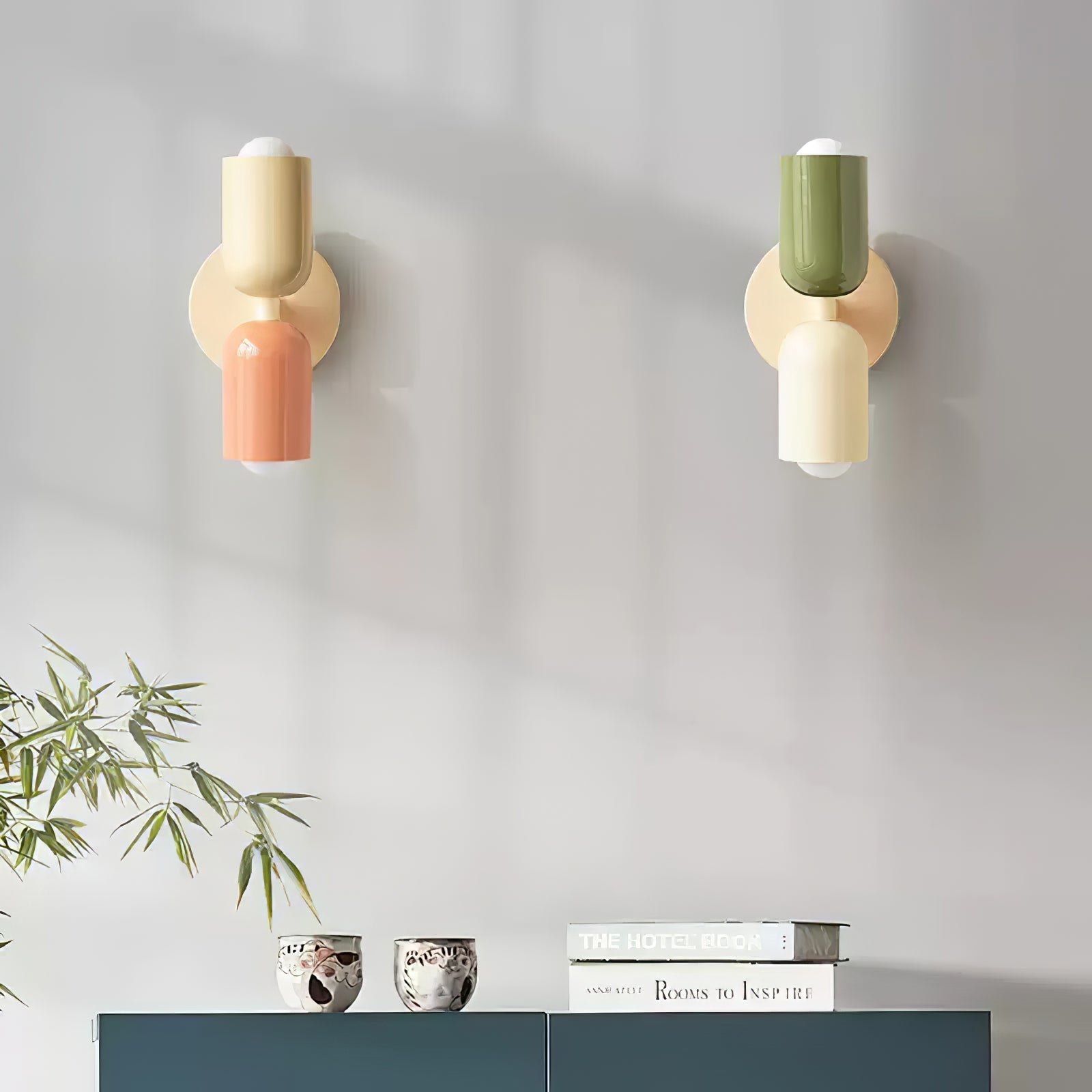 Lustra Wall Lamp Green Black Minimalist Plug-In - Neutralighting