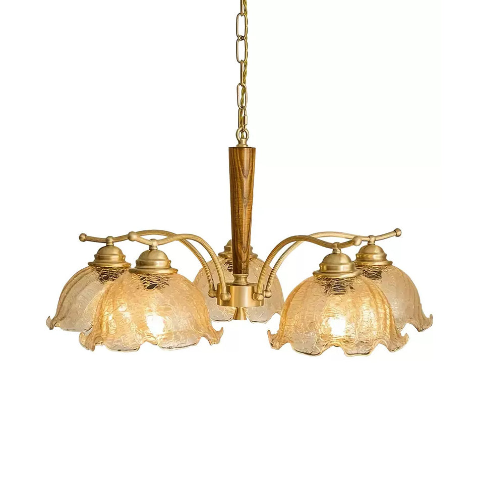 Ogle Lustre Métal Verre Fleur Créativité Individuelle - Neutralighting
