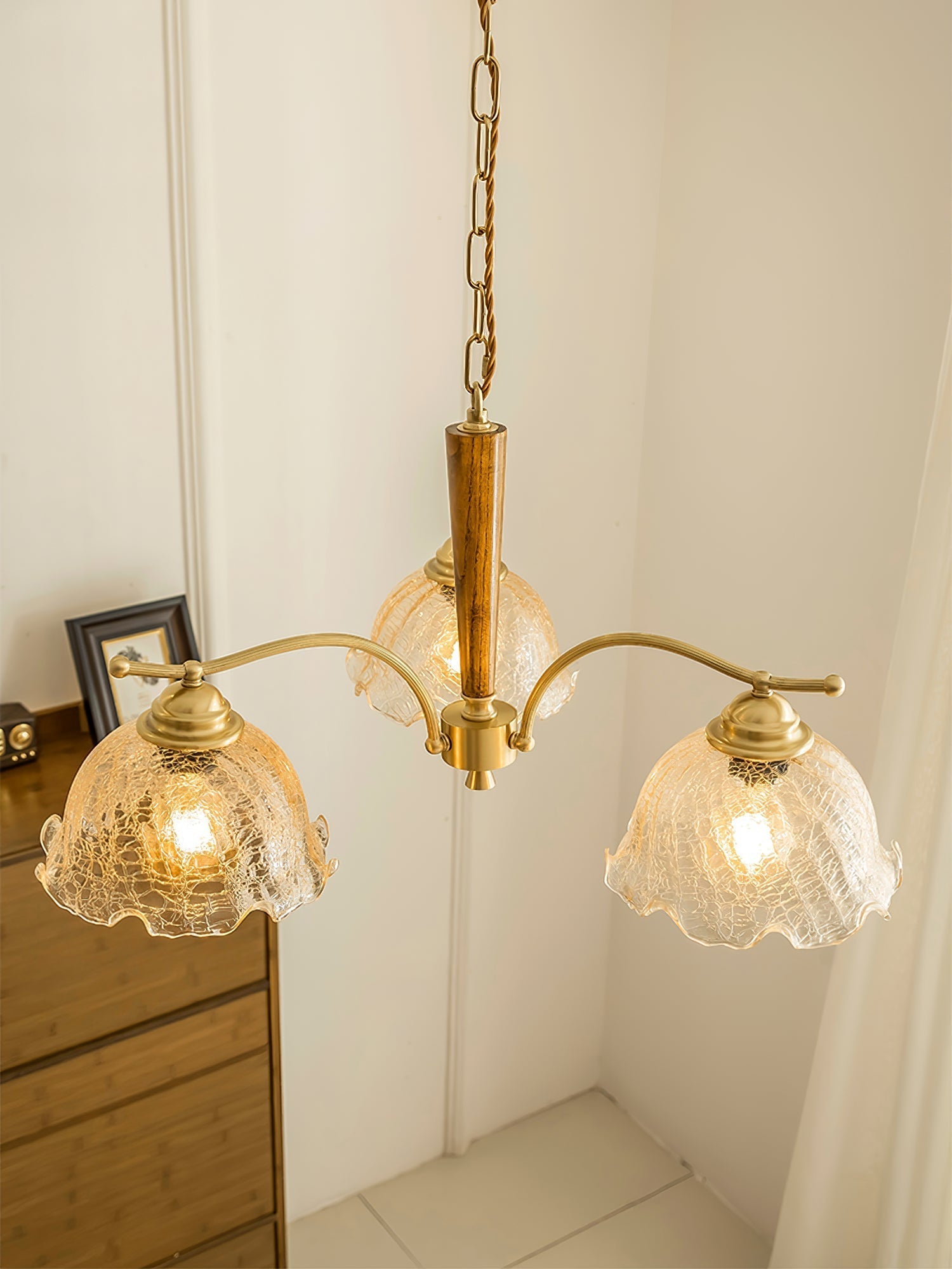 Ogle Lustre Métal Verre Fleur Créativité Individuelle - Neutralighting