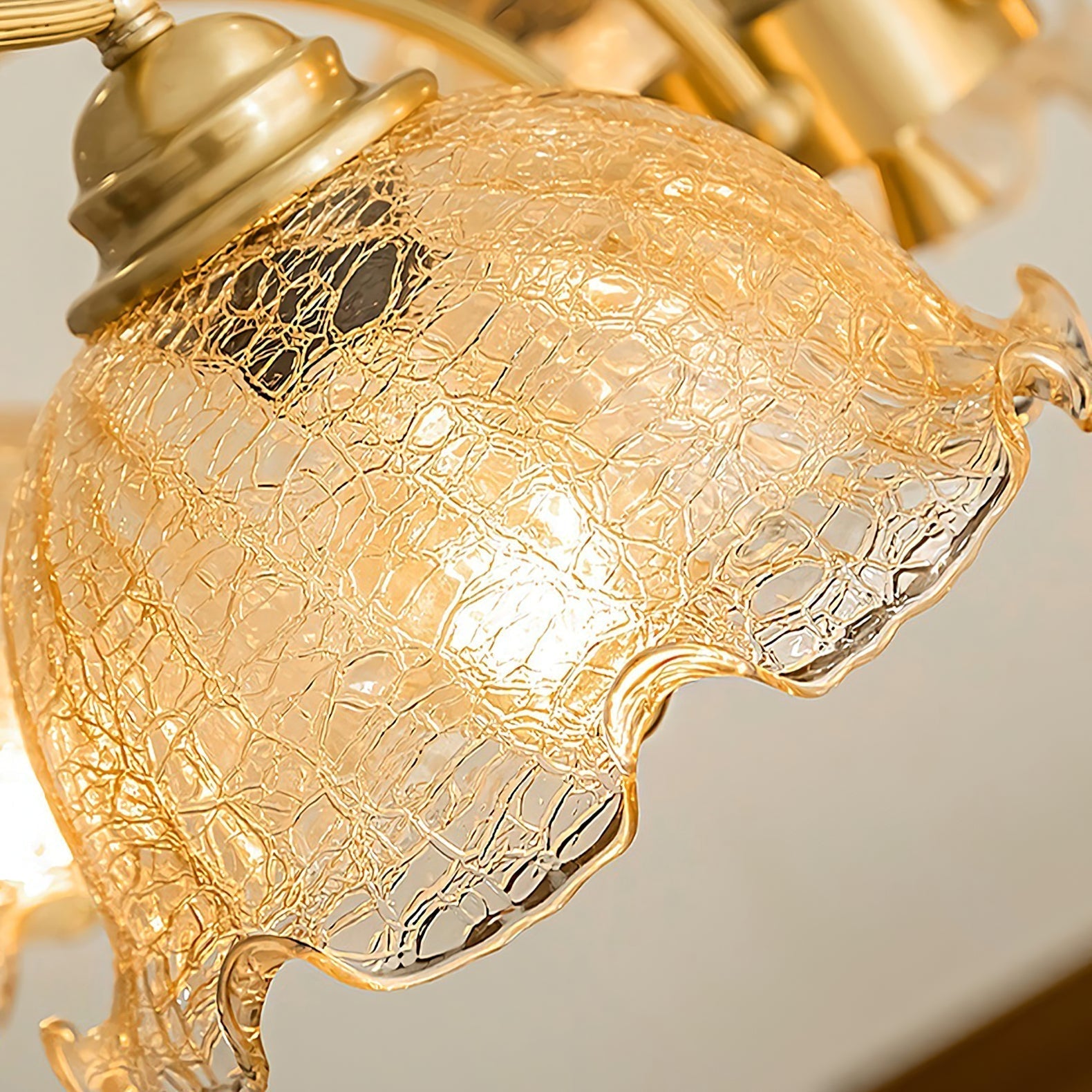 Ogle Lustre Métal Verre Fleur Créativité Individuelle - Neutralighting