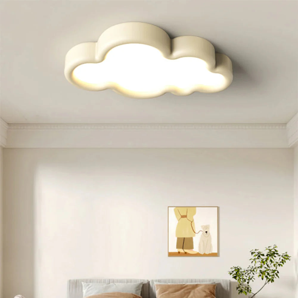 Aria Moderne Nuage Plafonnier Métal Chambre à coucher