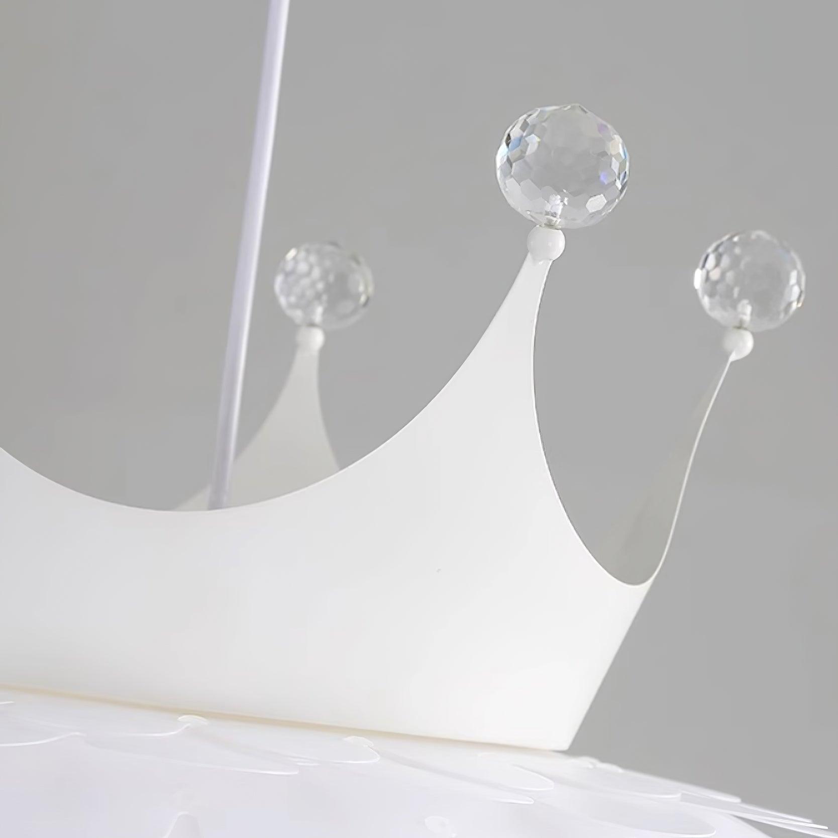 Crown Pendant Lamp Crystal Scallop Glam - Letslighting