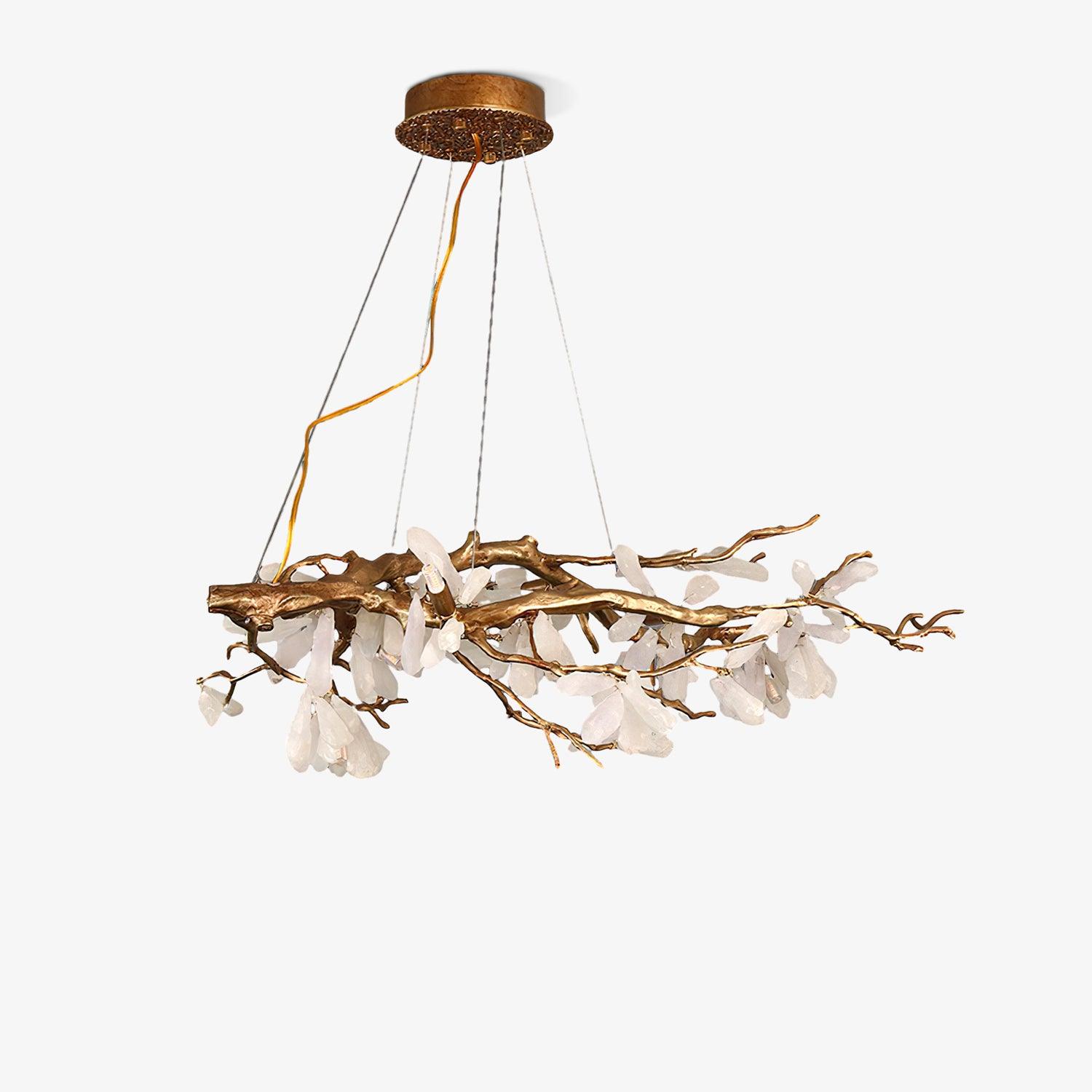 Lustra Lustre Organique en Pierre et Branches - Neutralighting