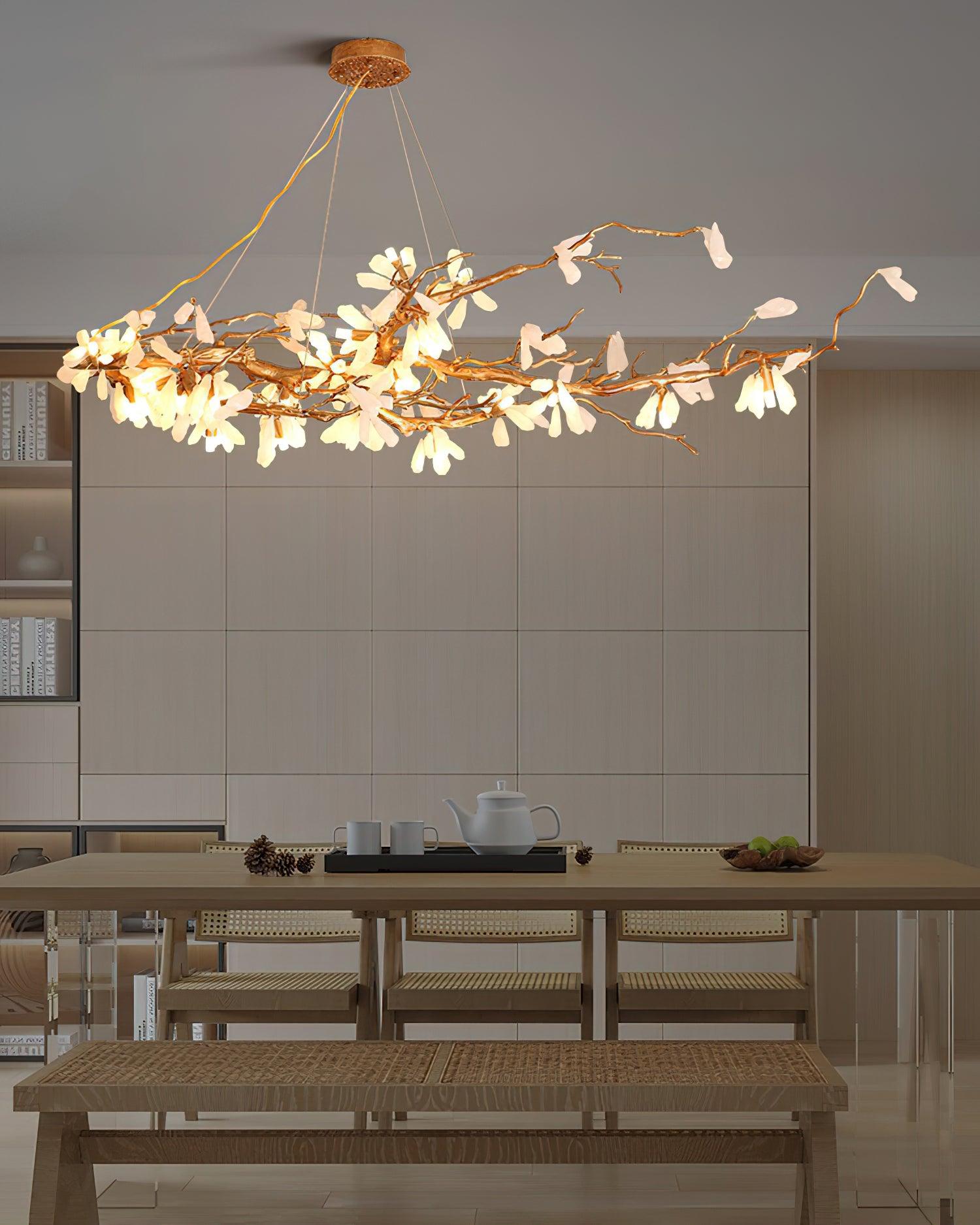 Lustra Lustre Organique en Pierre et Branches - Neutralighting