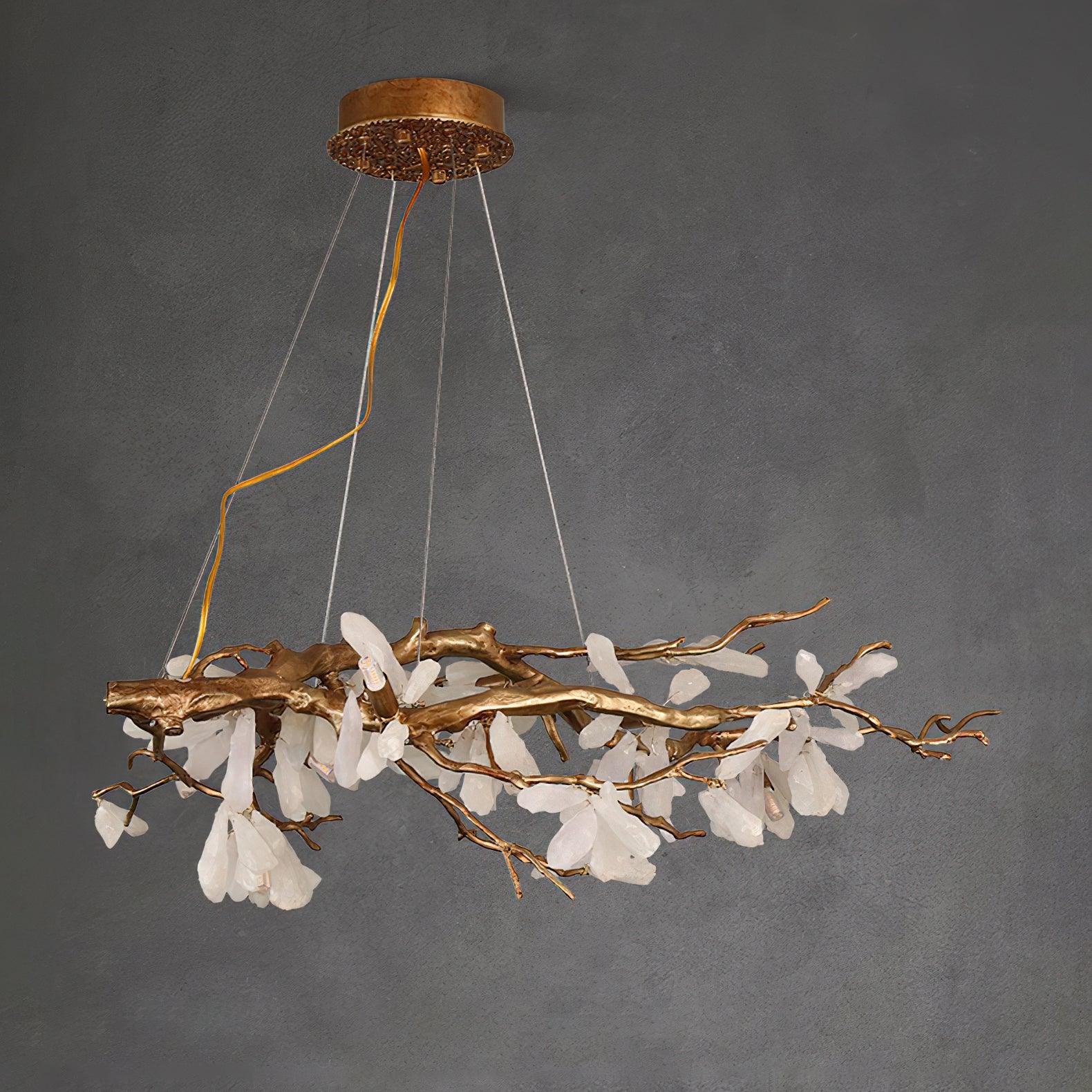 Lustra Lustre Organique en Pierre et Branches - Neutralighting