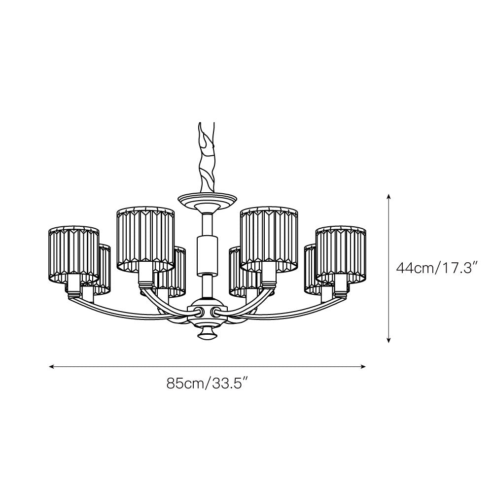 Amber Lustre En Cristal Et Laiton à Colonne De Créativité Individuelle - Neutralighting