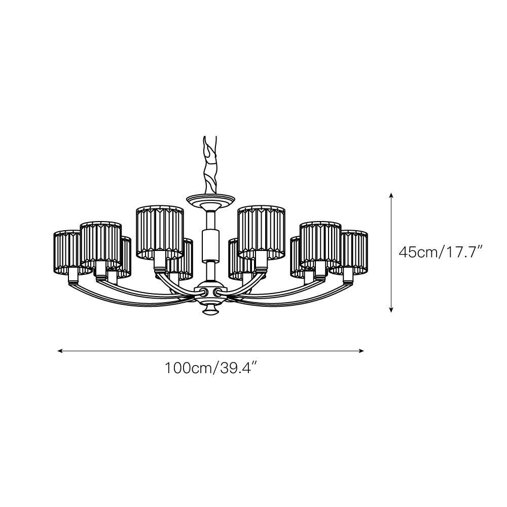 Amber Lustre En Cristal Et Laiton à Colonne De Créativité Individuelle - Neutralighting