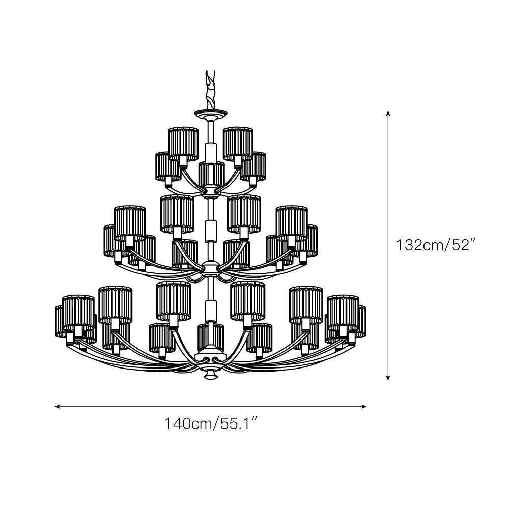 Amber Lustre En Cristal Et Laiton à Colonne De Créativité Individuelle - Neutralighting