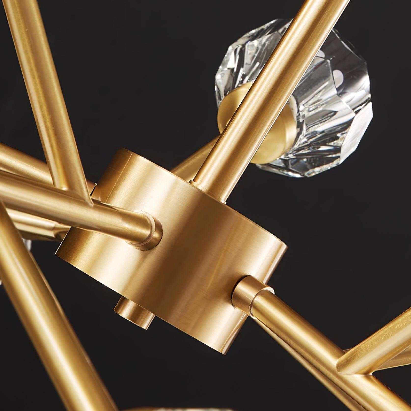 Kristy Lustre Boule de Cristal Laiton Élégance - Neutralighting