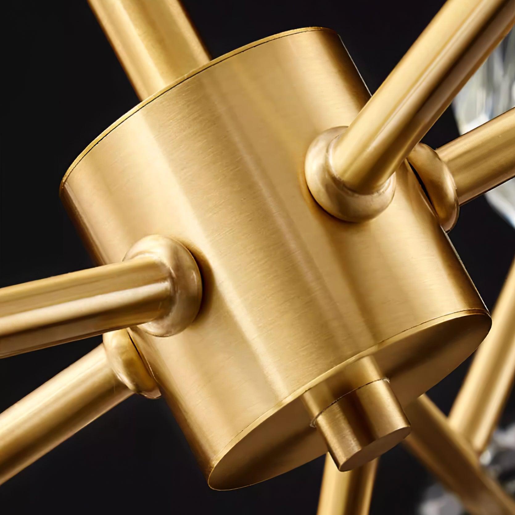 Kristy Lustre Boule de Cristal Laiton Élégance - Neutralighting