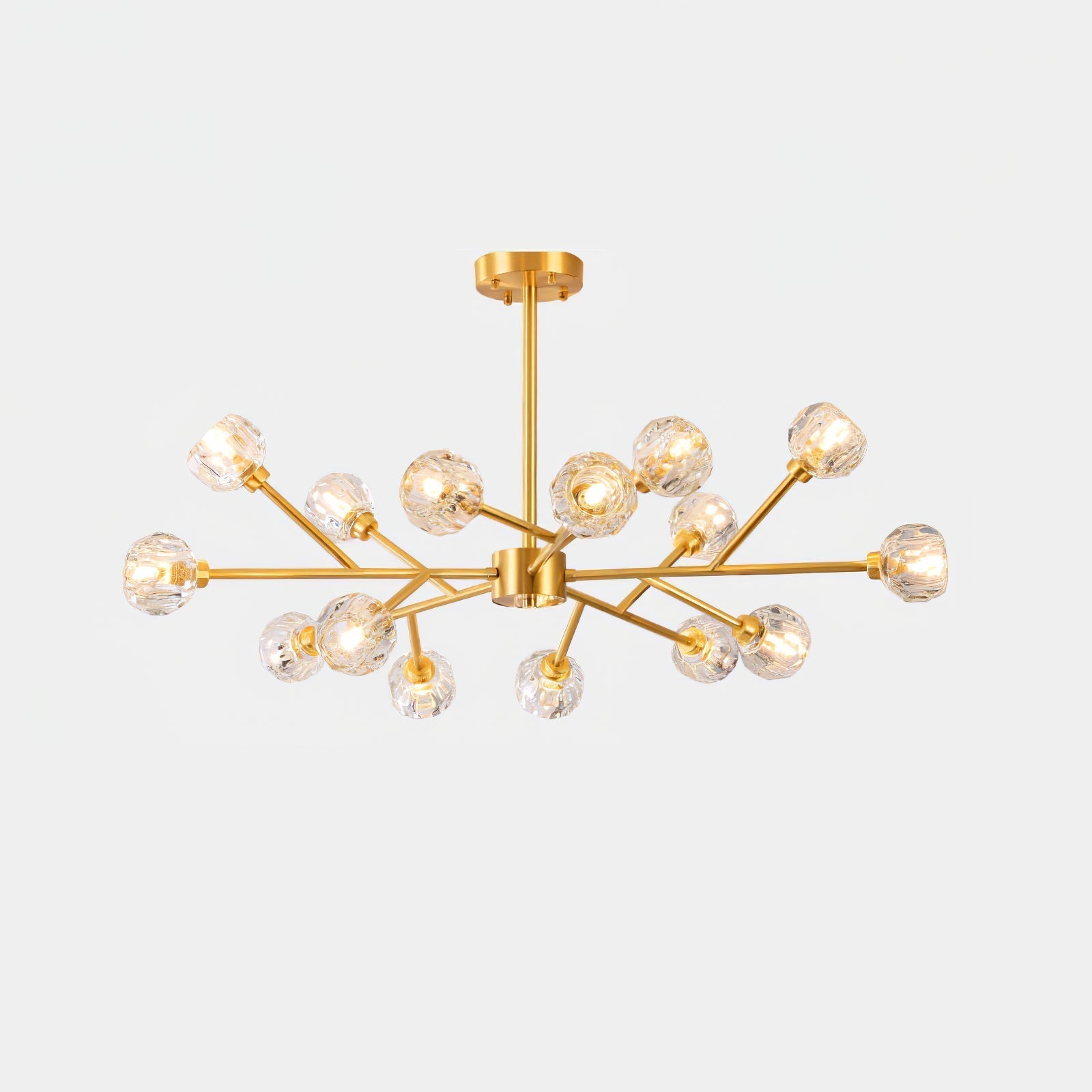Crystal Ball Round Cluster Chandelier - Blowlighting