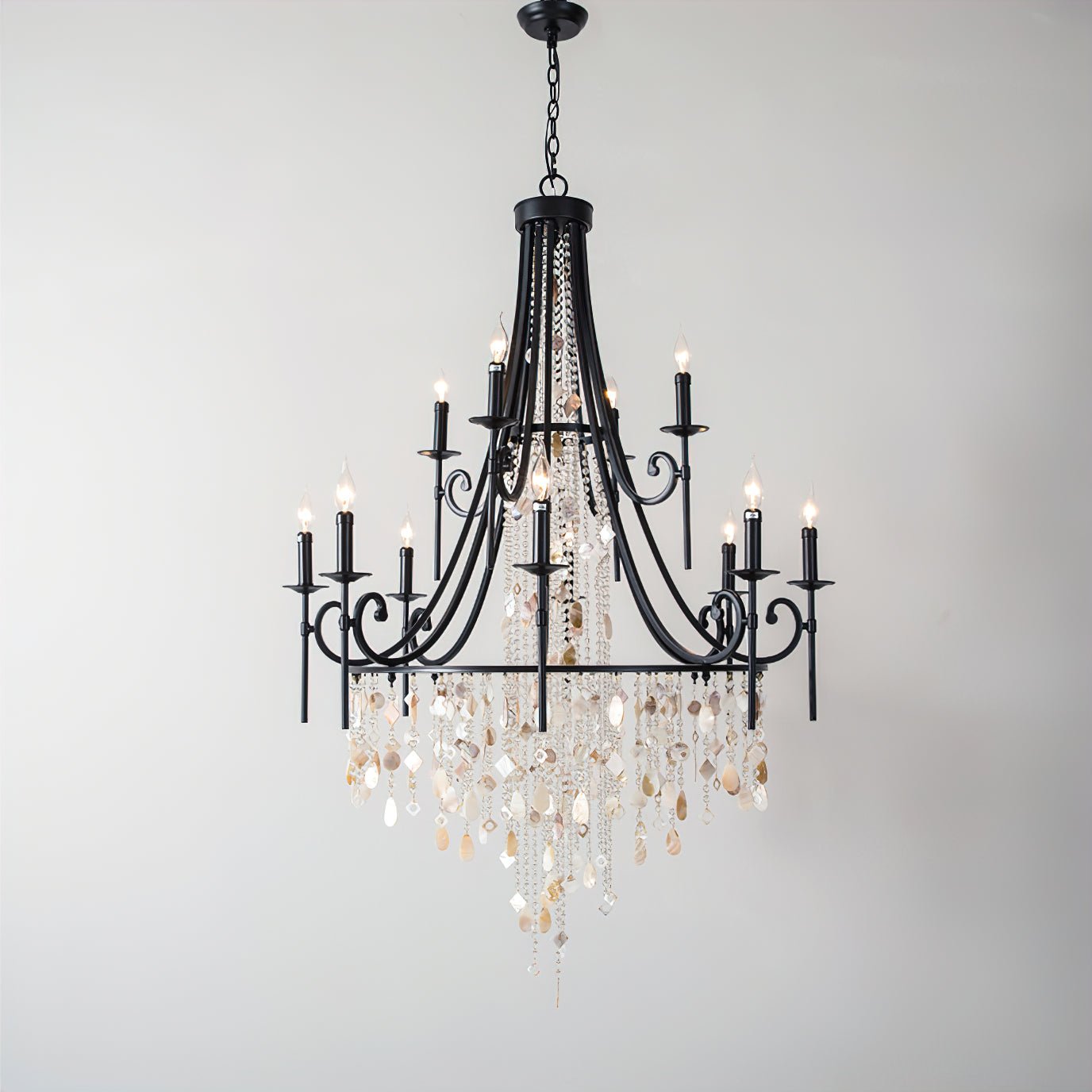 Errina Lustre Postmoderne Luxe Coquille Cristal - Neutralighting