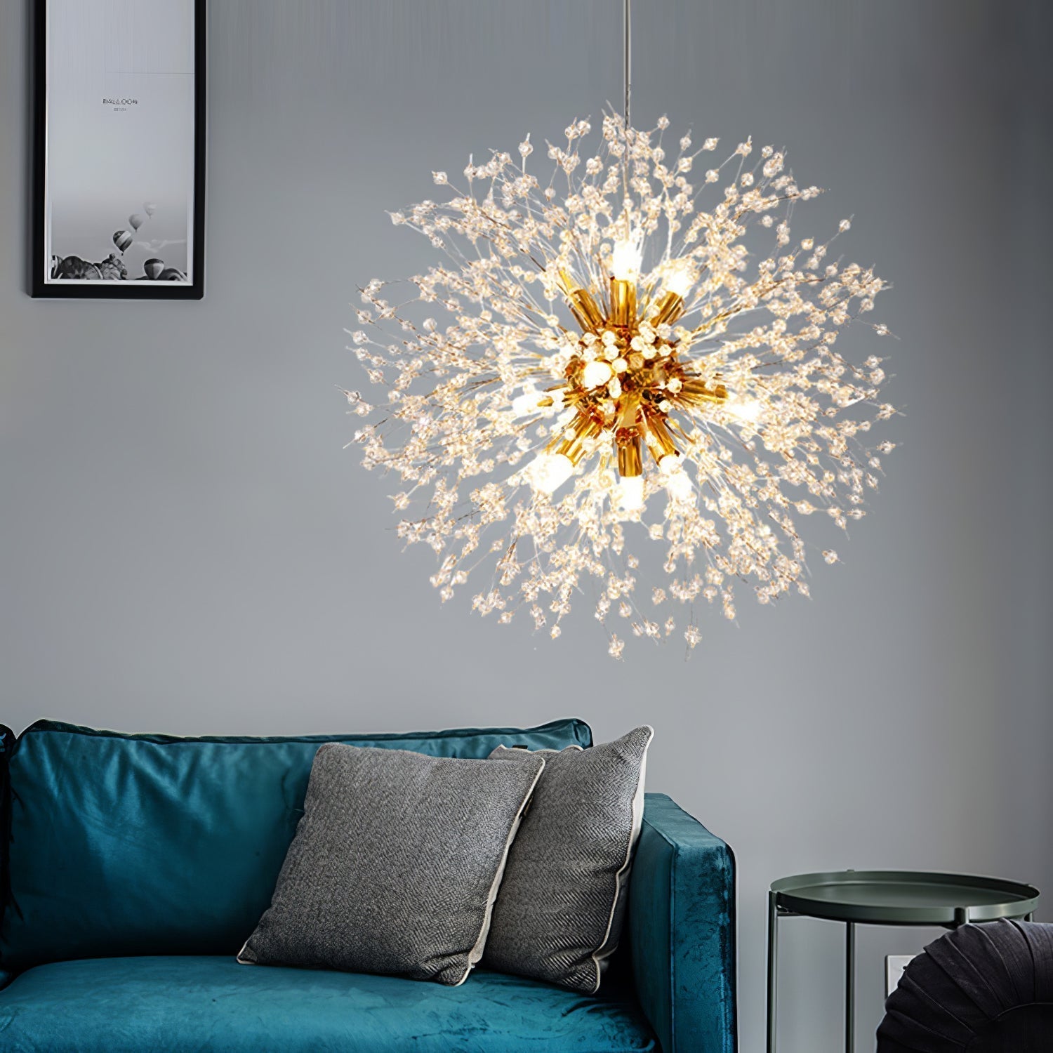 Lustra Chandelier Cristal Pissenlit avec Cristaux - Neutralighting