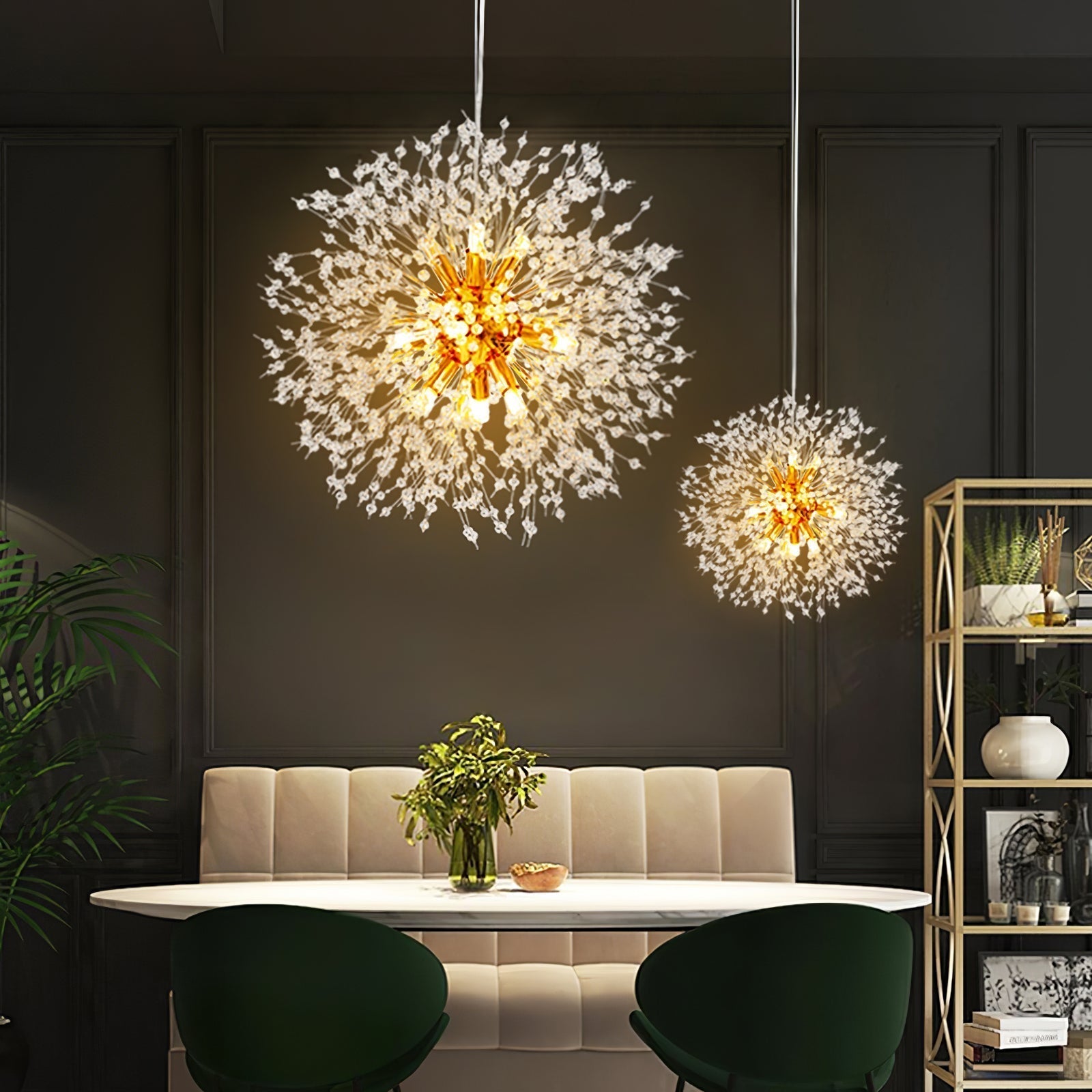 Lustra Chandelier Cristal Pissenlit avec Cristaux - Neutralighting