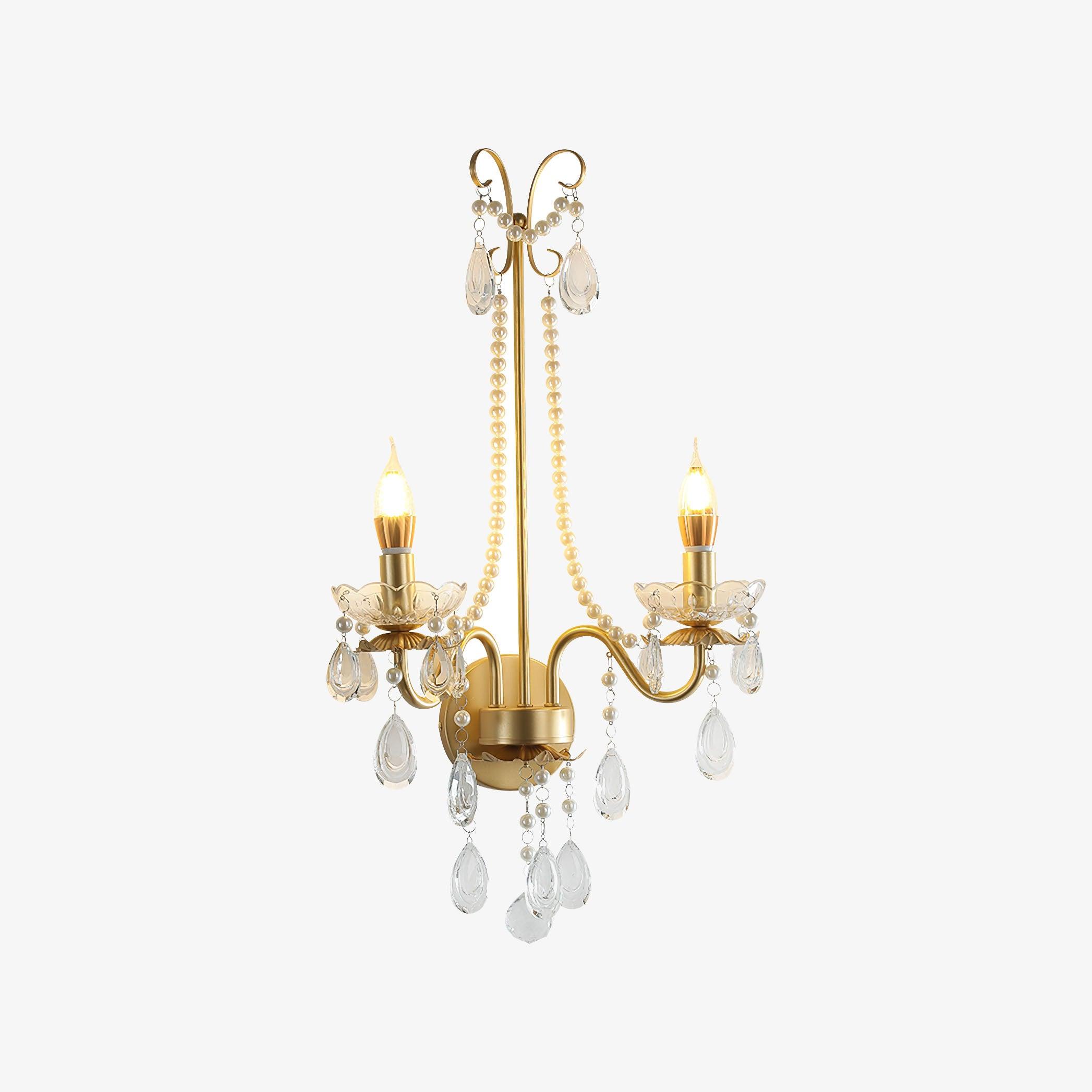 Nydoraris Applique Murale Cristal Chaîne de Perles Élégance - Neutralighting