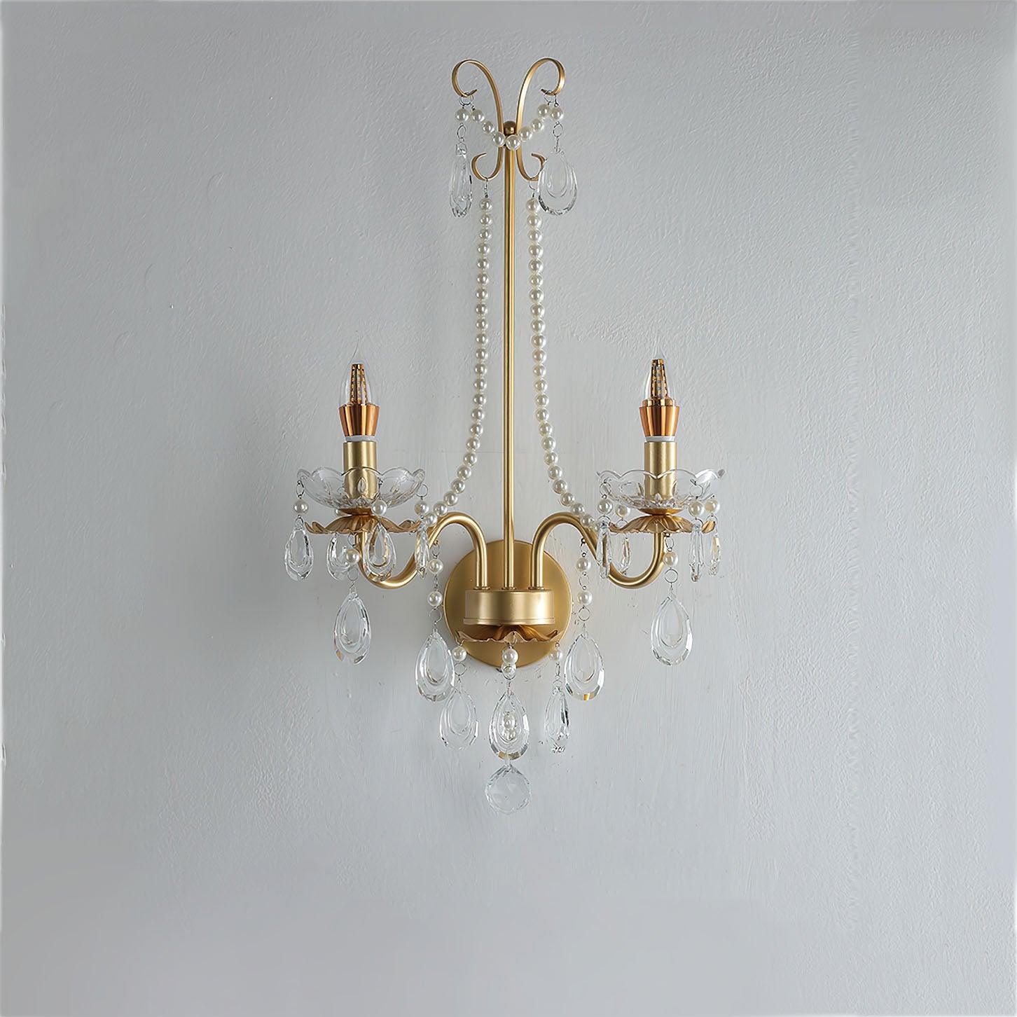 Nydoraris Applique Murale Cristal Chaîne de Perles Élégance - Neutralighting