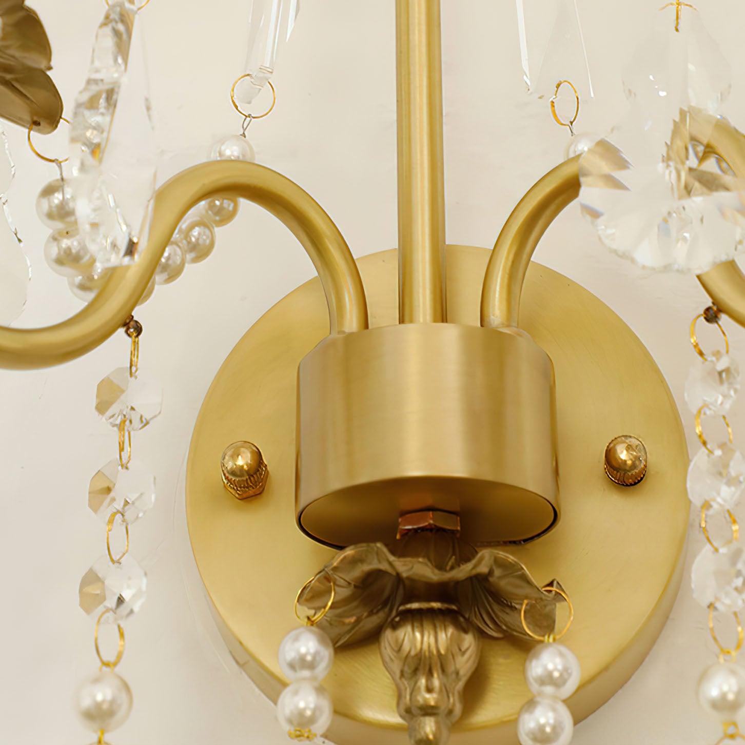 Nydoraris Applique Murale Cristal Chaîne de Perles Élégance - Neutralighting