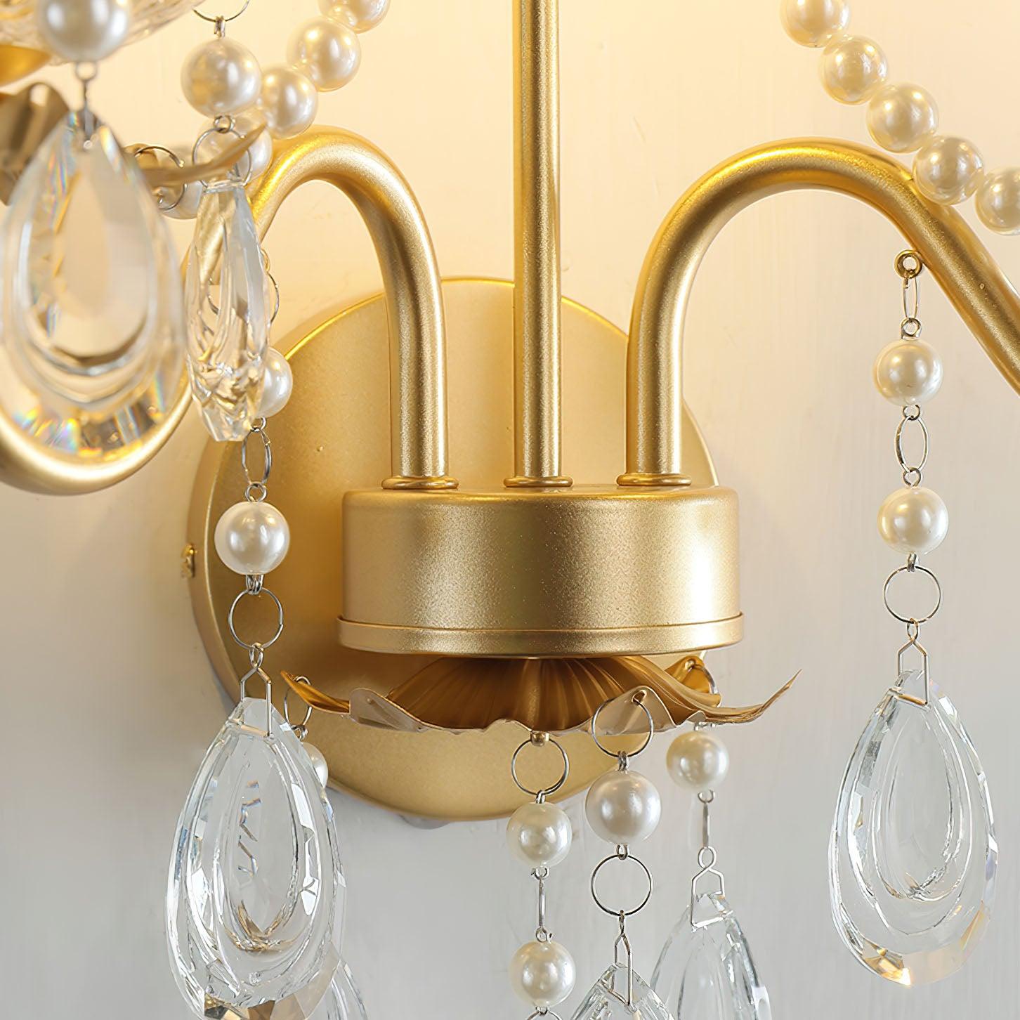 Nydoraris Applique Murale Cristal Chaîne de Perles Élégance - Neutralighting