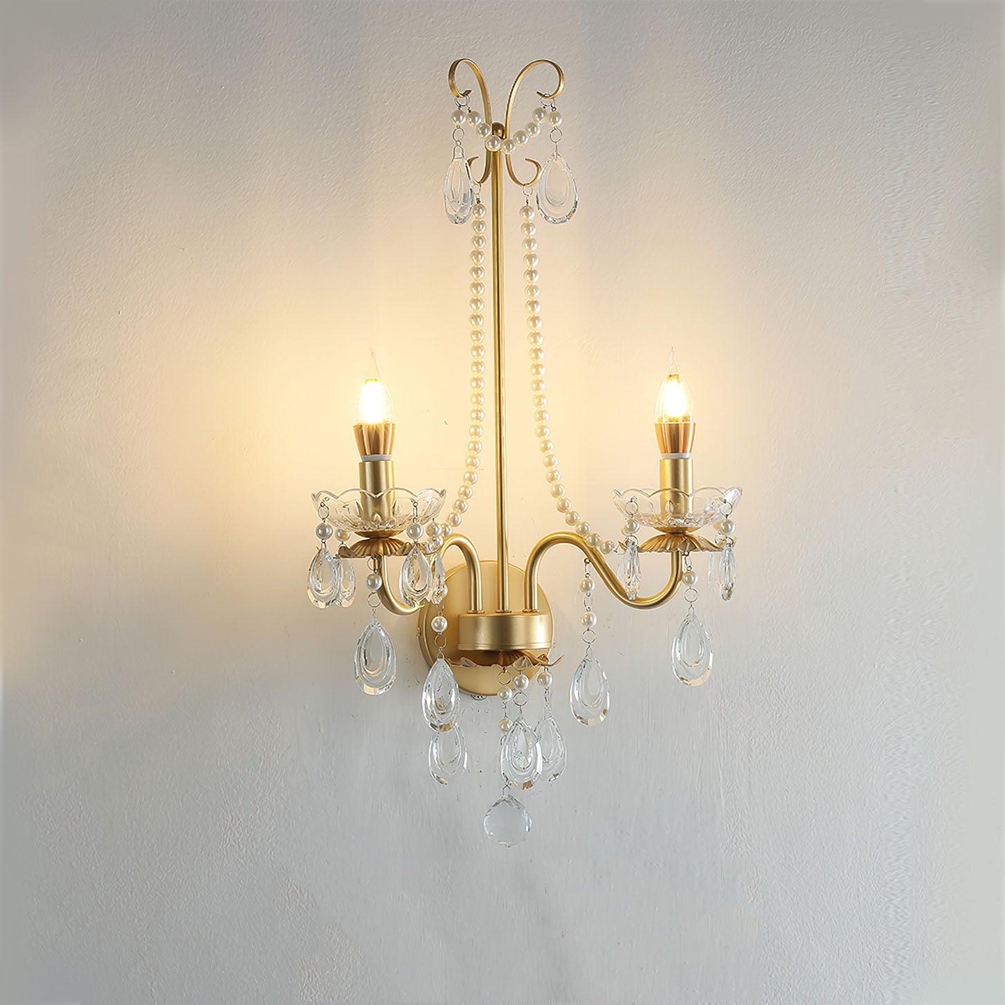 Nydoraris Applique Murale Cristal Chaîne de Perles Élégance - Neutralighting