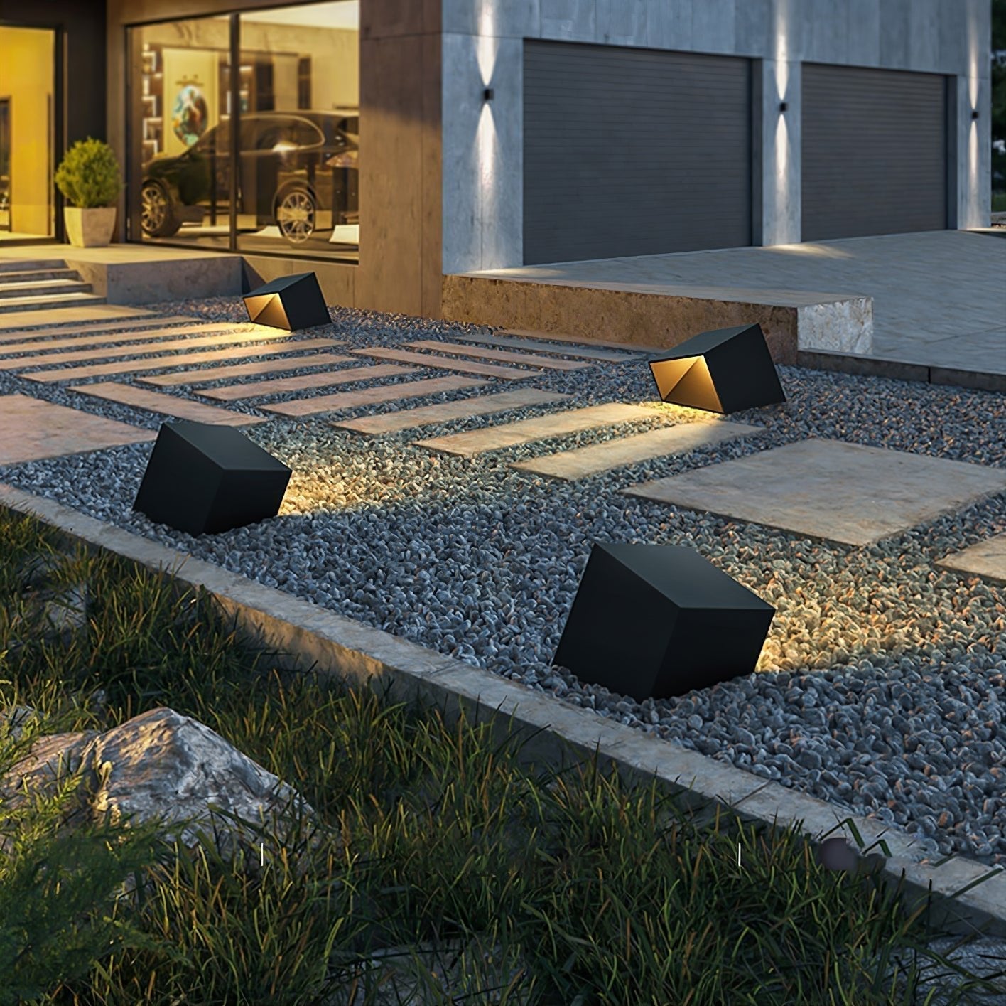 Cube Garden Solar Outdoor Light - Blowlighting