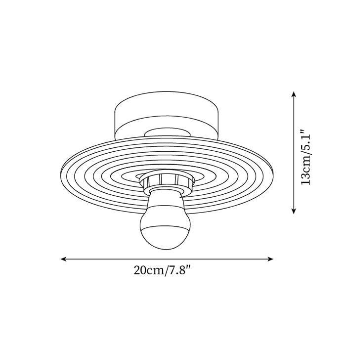 Curios Lumière de Plafond Spirale en verre Avec Base en Chrome - Neutralighting