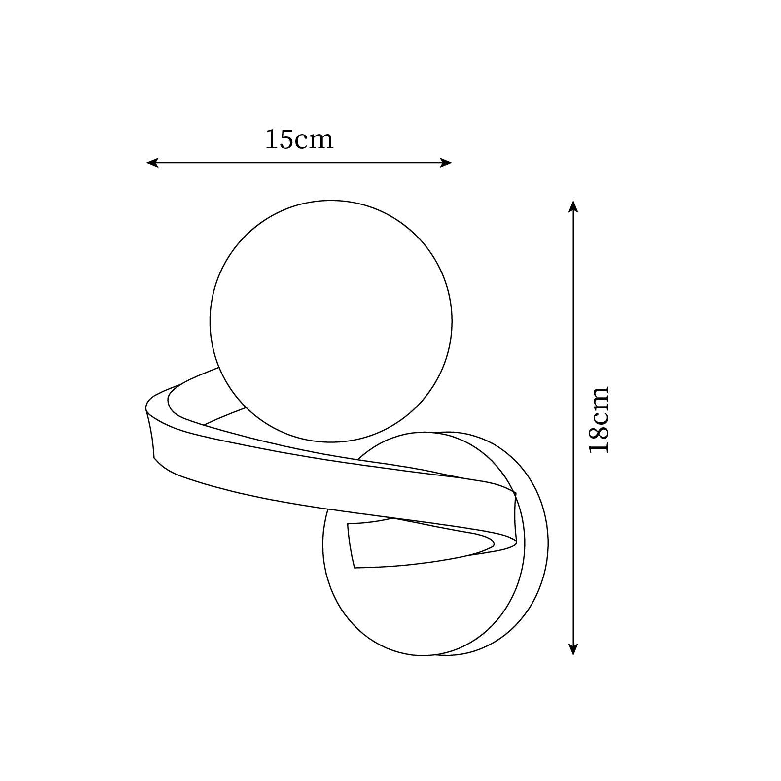 Curved Applique Murale Spirale en Laiton - Neutralighting