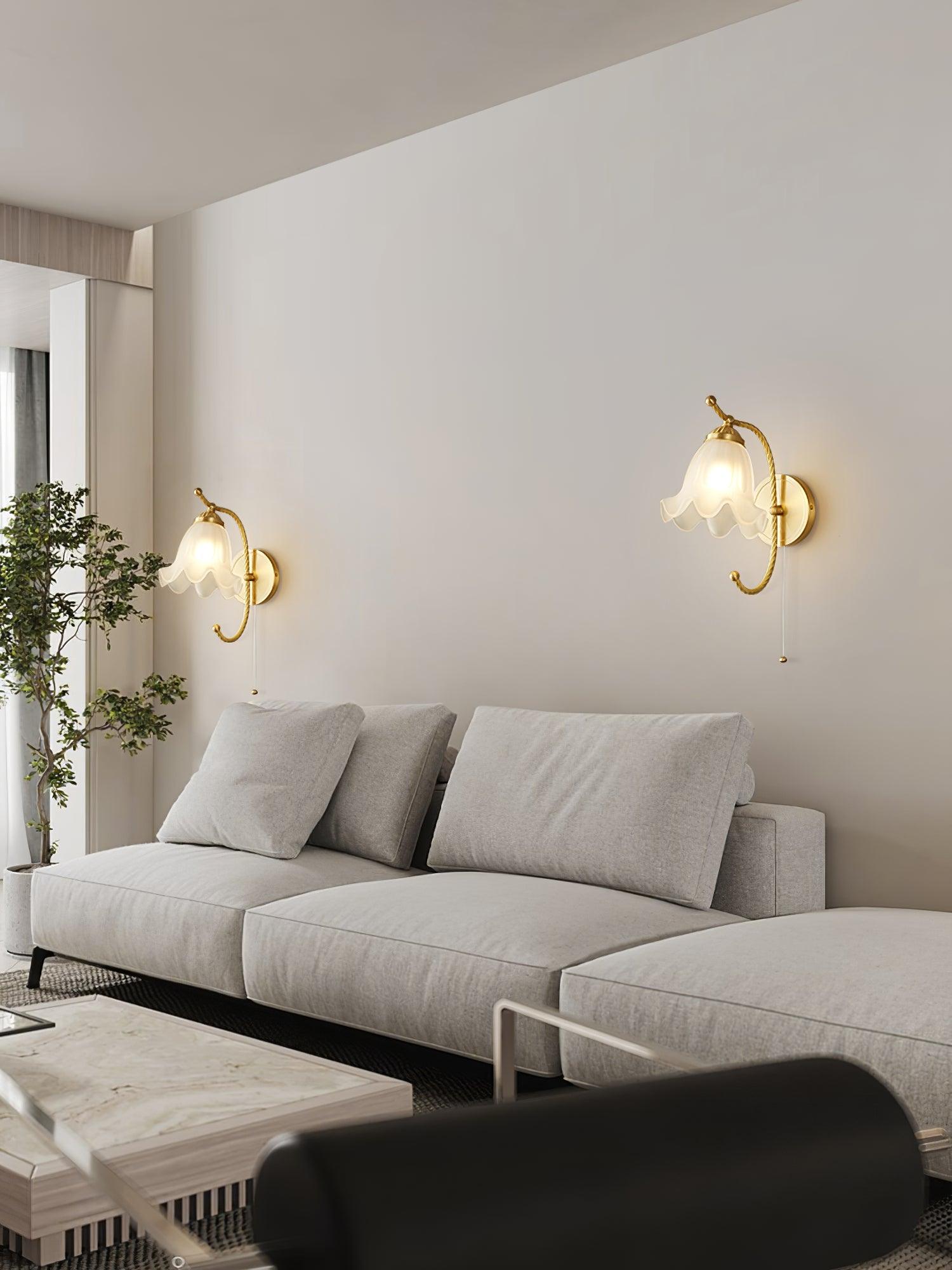 Lustra Applique Murale en Laiton Col de Cygne avec Verre - Neutralighting