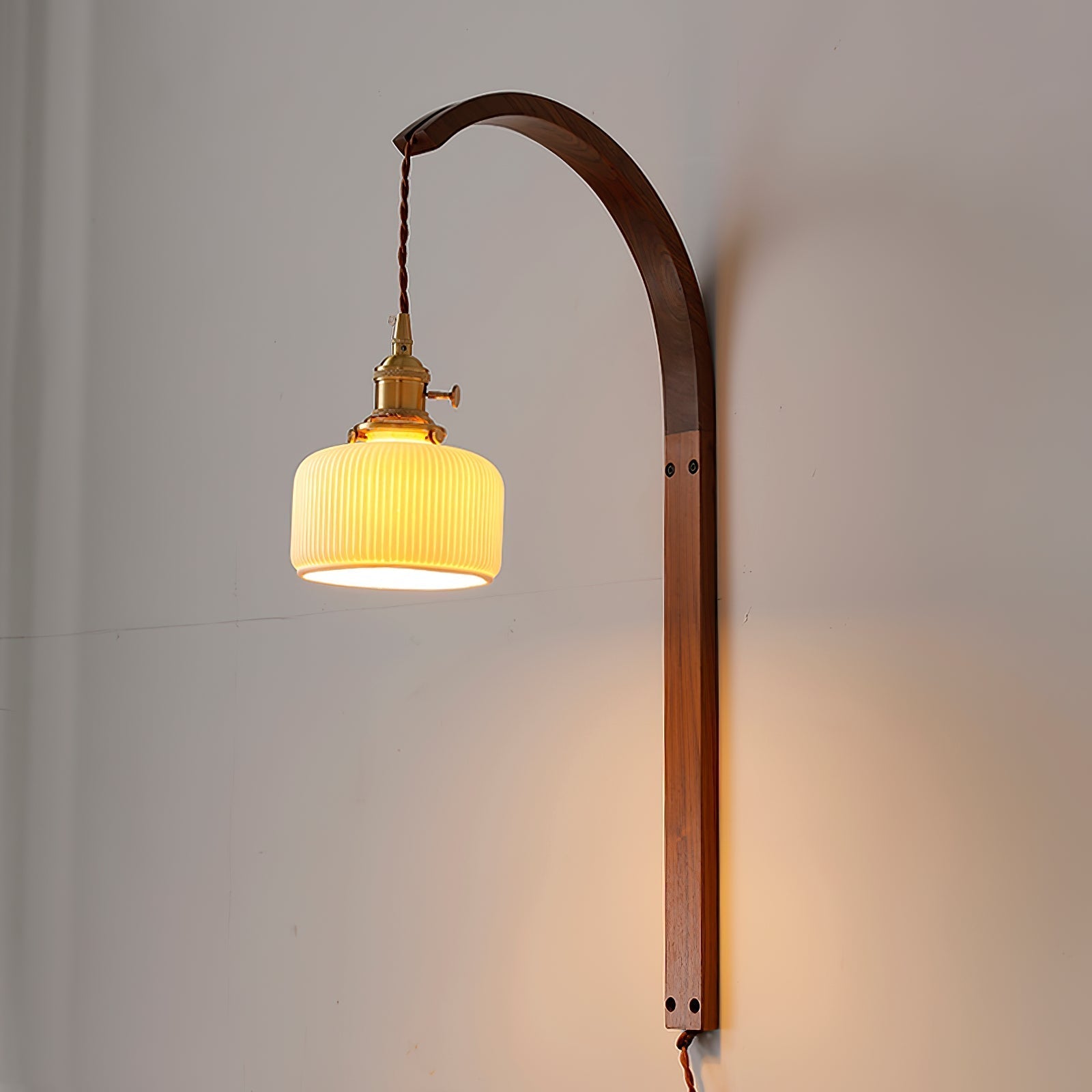 Dapple Applique Murale Moderne Minimaliste En Céramique De Noyer - Neutralighting