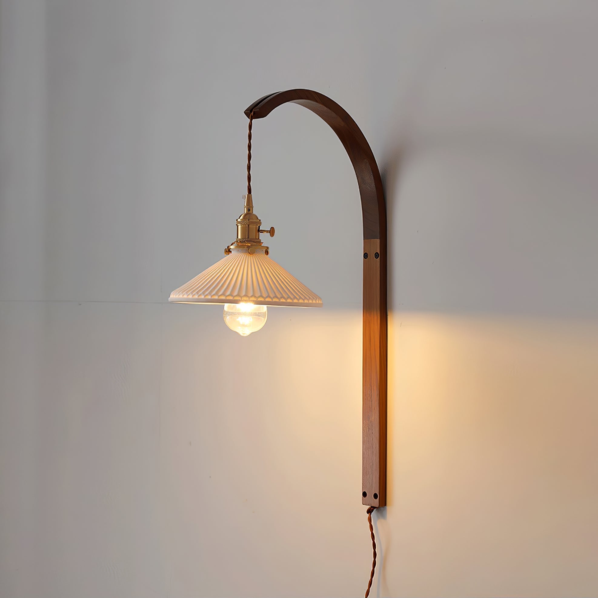 Dapple Applique Murale Moderne Minimaliste En Céramique De Noyer - Neutralighting