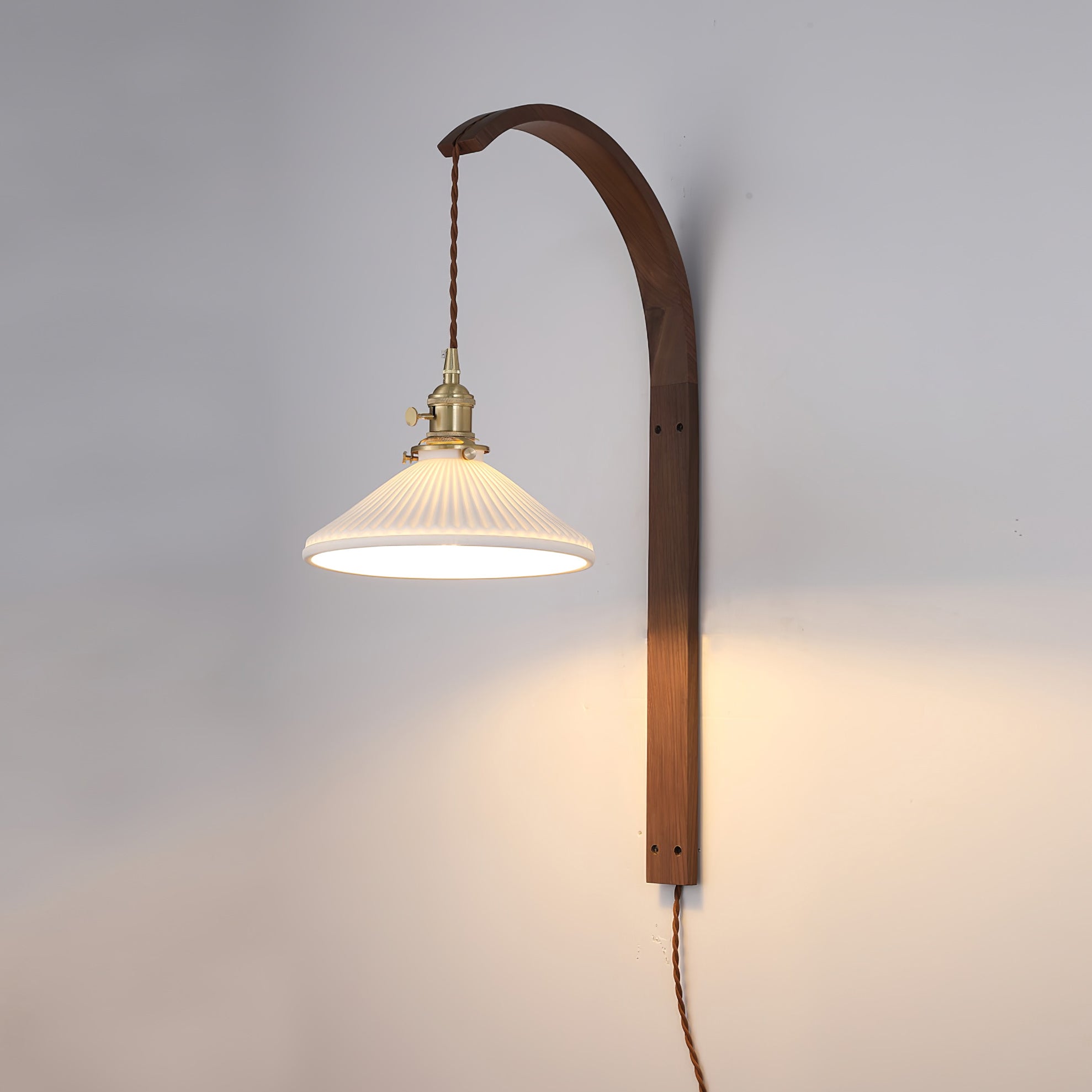 Dapple Applique Murale Moderne Minimaliste En Céramique De Noyer - Neutralighting