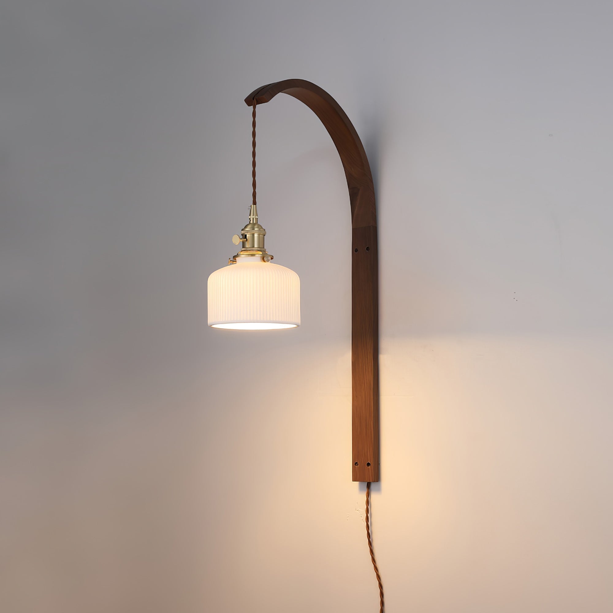 Dapple Applique Murale Moderne Minimaliste En Céramique De Noyer - Neutralighting