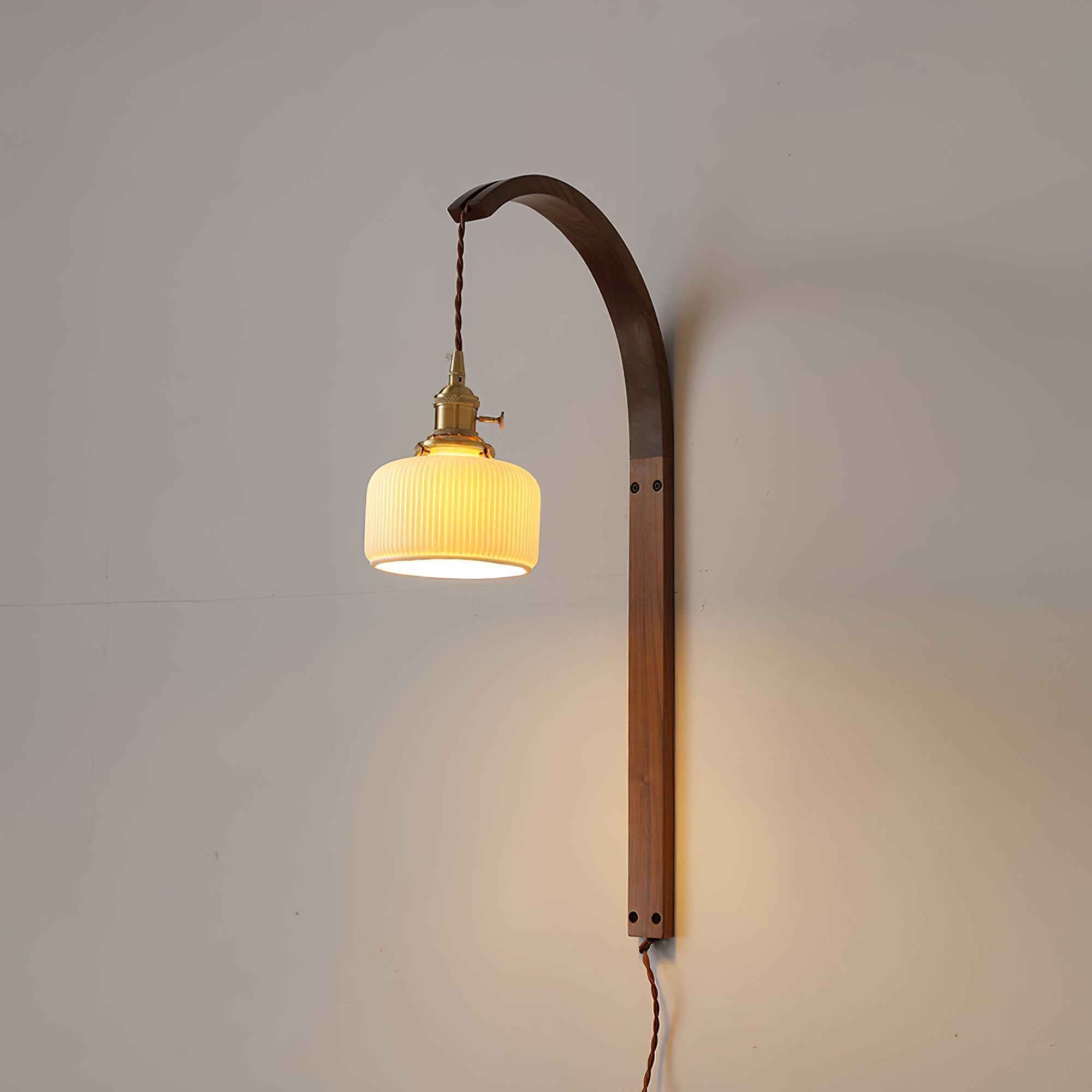 Dapple Applique Murale Moderne Minimaliste En Céramique De Noyer - Neutralighting