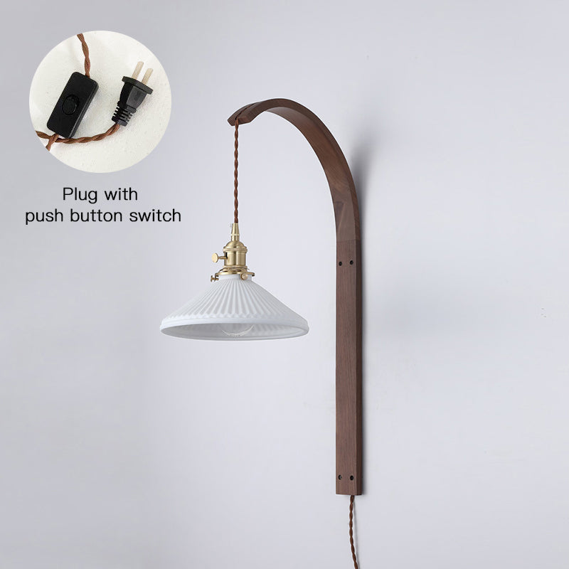 Dapple Applique Murale Moderne Minimaliste En Céramique De Noyer - Neutralighting