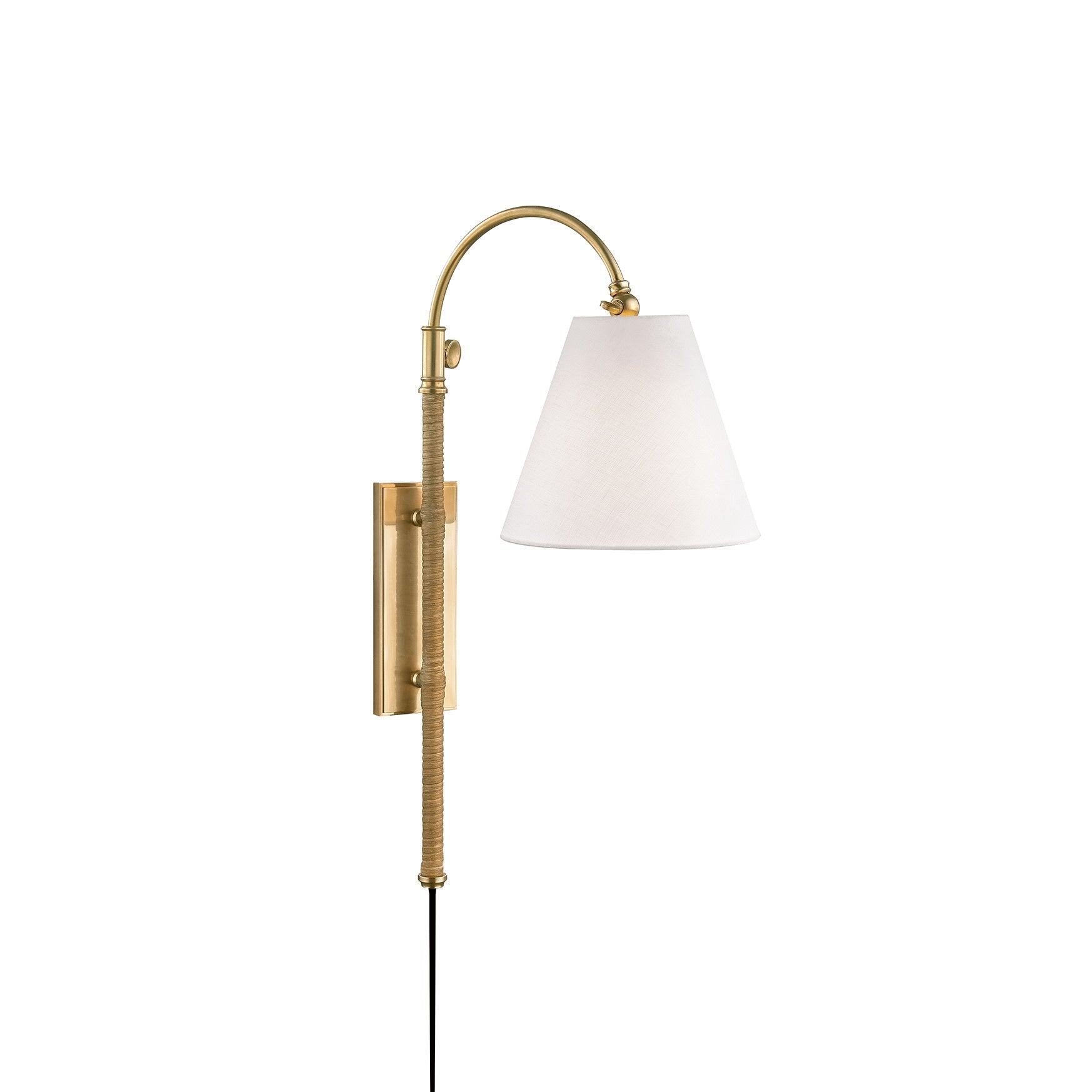 Elan Applique Murale Moderne Minimaliste En Laiton Et Tissu - Neutralighting