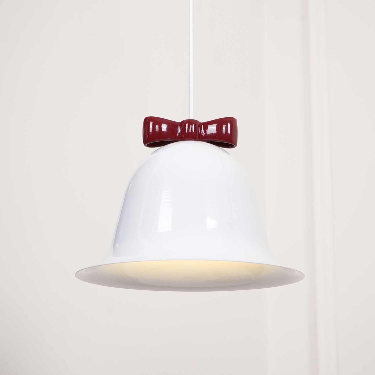 Cloches Mignonnes Lampe Suspendue en Verre avec Nœud Délicat - Neutralighting