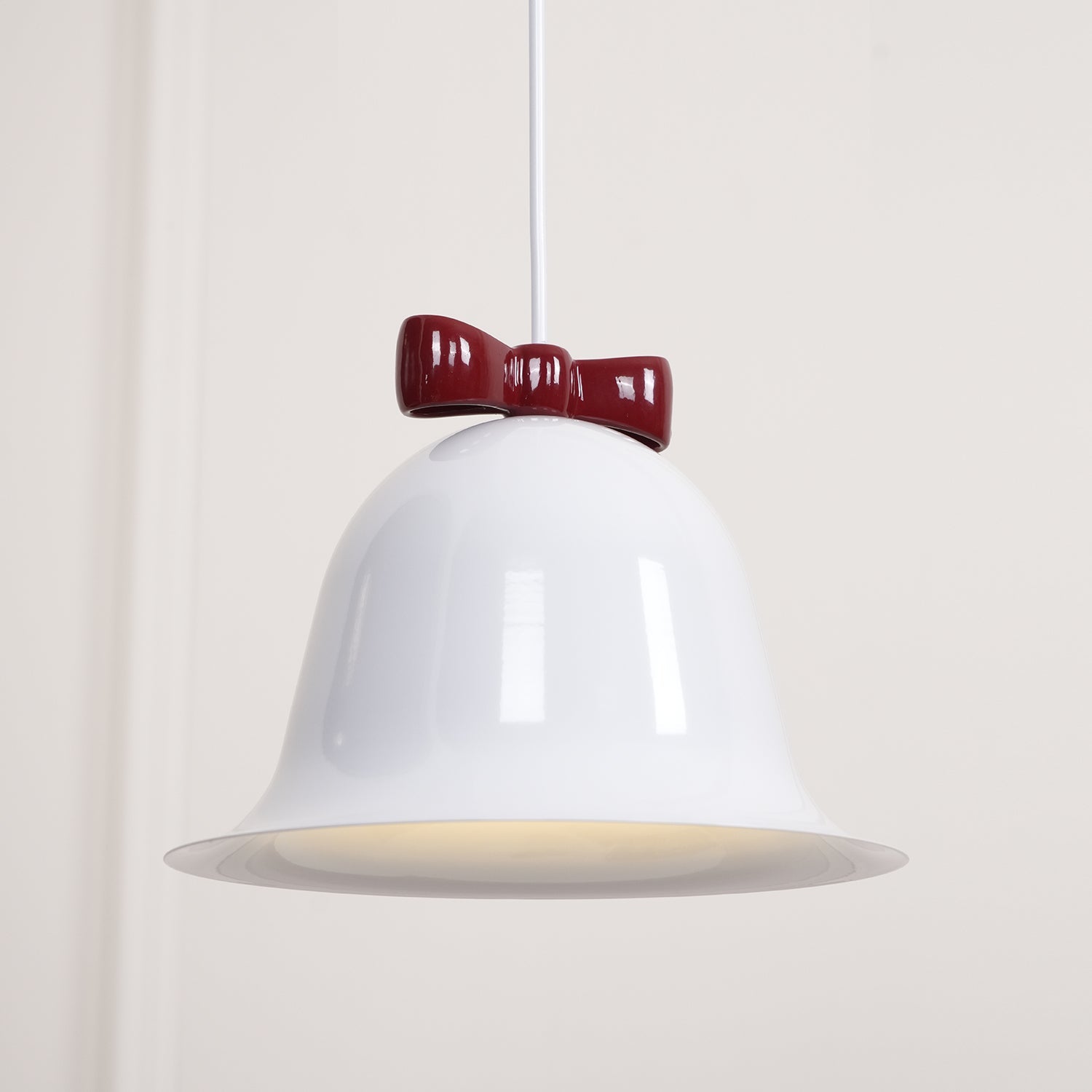Cloches Mignonnes Lampe Suspendue en Verre avec Nœud Délicat - Neutralighting