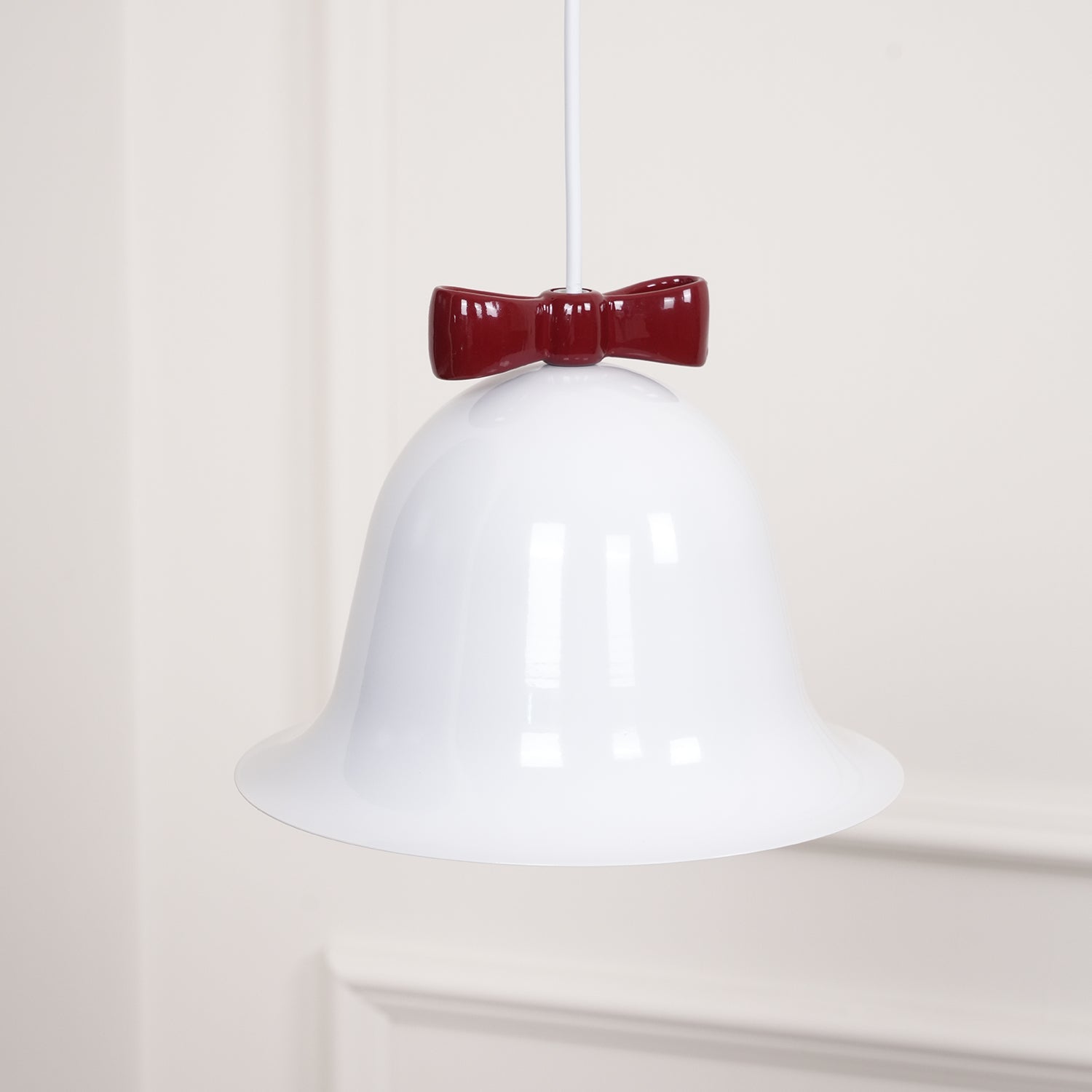 Cloches Mignonnes Lampe Suspendue en Verre avec Nœud Délicat - Neutralighting
