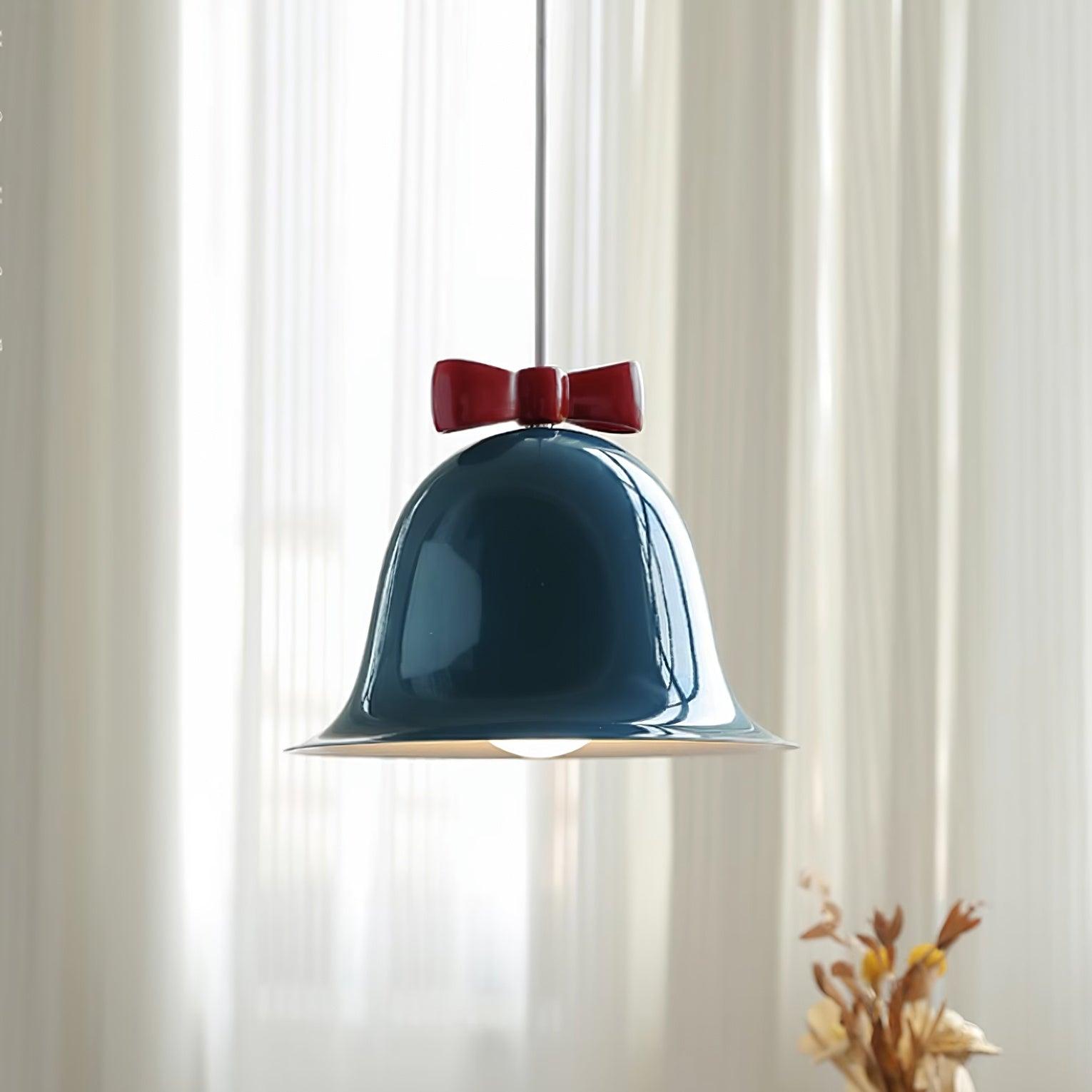 Cloches Mignonnes Lampe Suspendue en Verre avec Nœud Délicat - Neutralighting