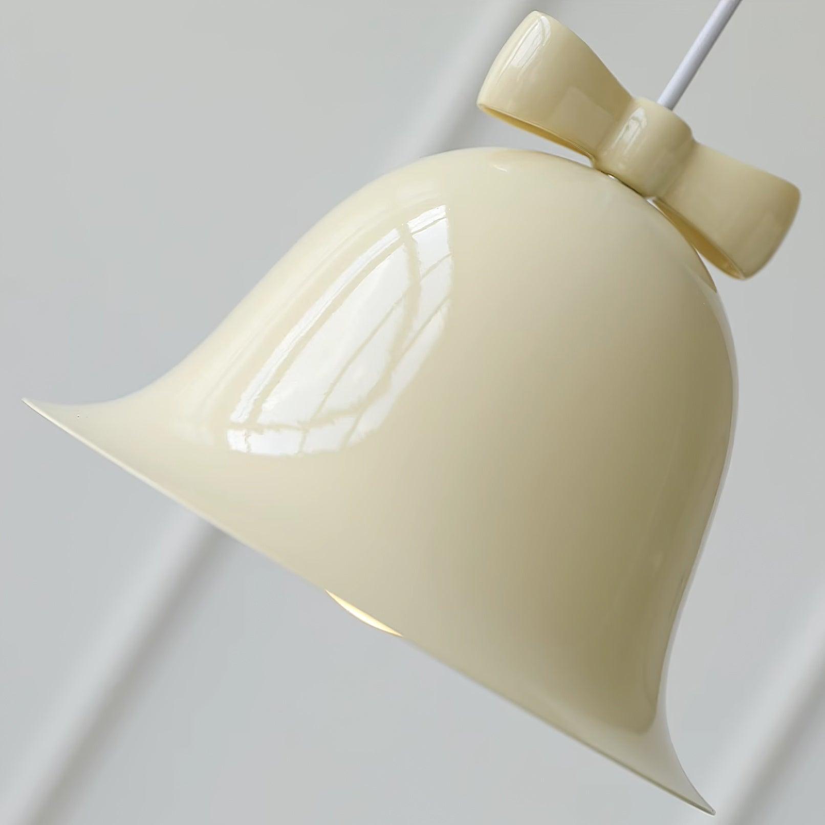 Cloches Mignonnes Lampe Suspendue en Verre avec Nœud Délicat - Neutralighting